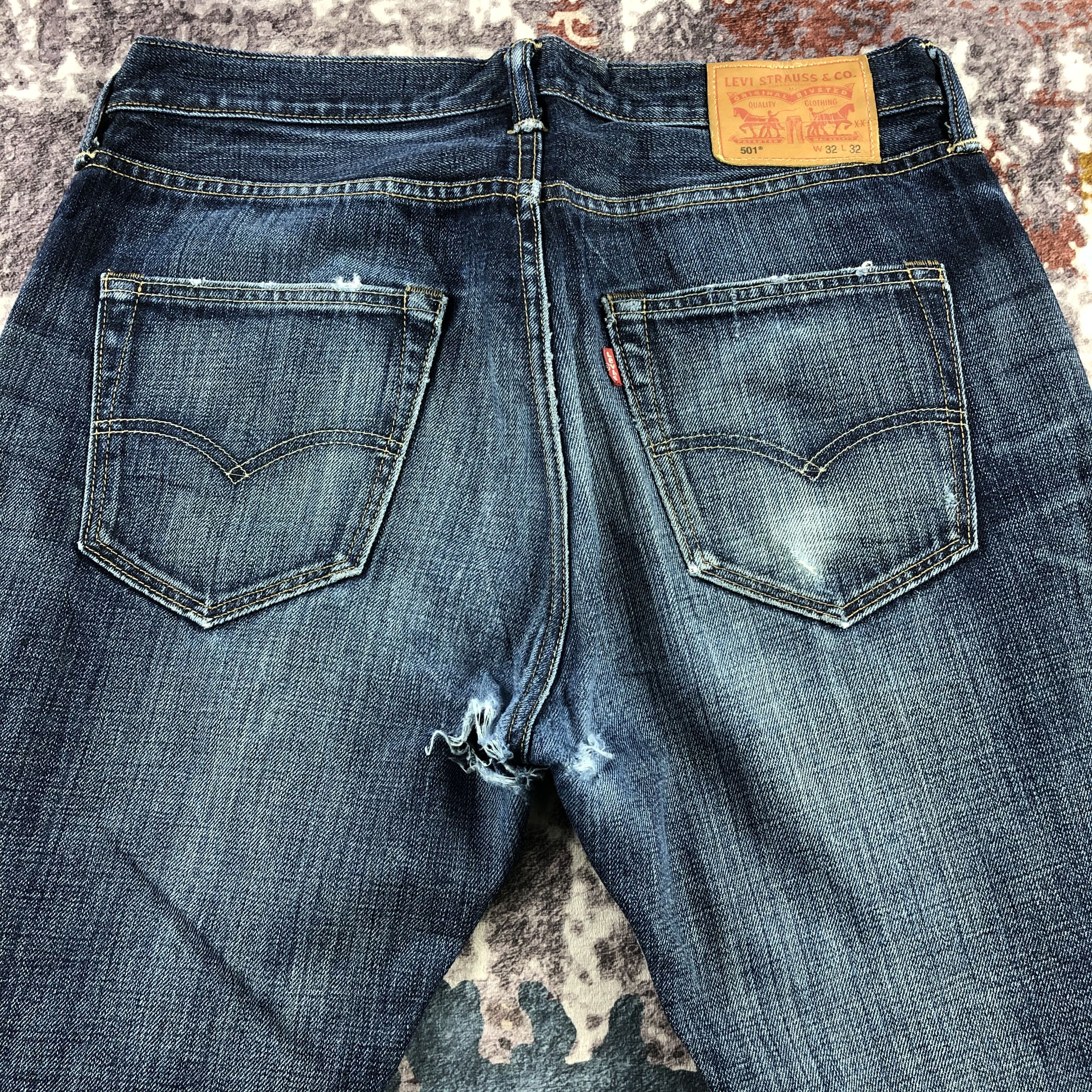 Levi's × Vintage Vintage Blue Wash Levis 501 Jeans-JM2786 Size US 33 - 5 Thumbnail