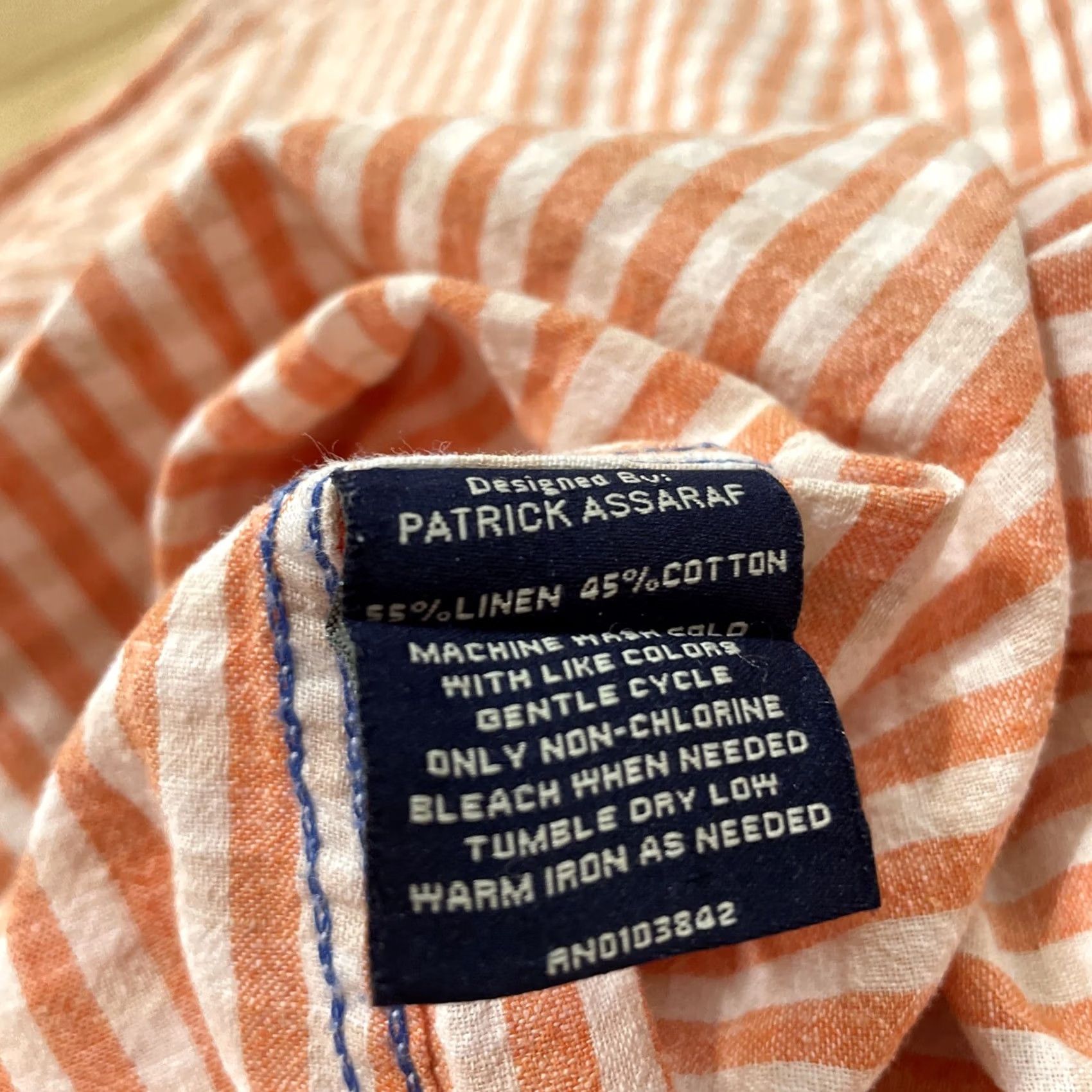 Vintage LINEA ROSSA Signature Long Sleeve Linen Shirt Men M BrightOrange Plaid Assaraf Size US M / EU 48-50 / 2 - 4 Thumbnail