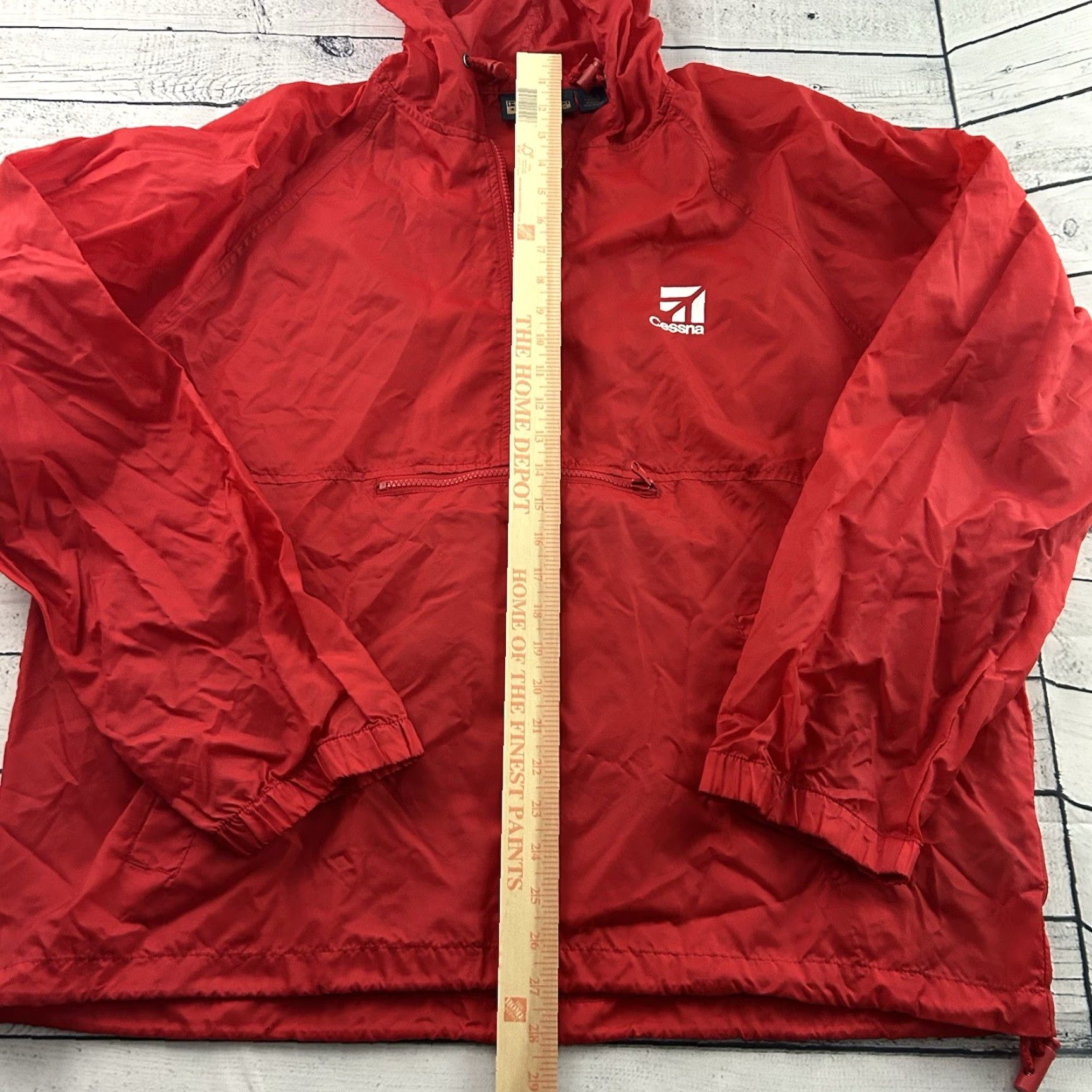 Vintage VTG Harvard Square Cessna Anorak Lightweight Windbreaker Jacket Mens XL Red Size US XL / EU 56 / 4 - 4 Thumbnail