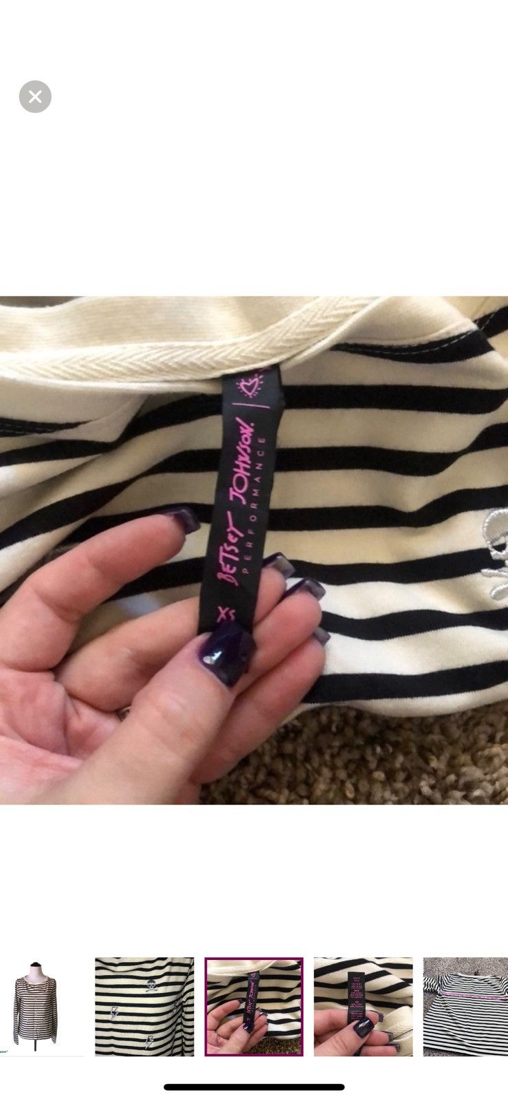 Betsey Johnson Betsey Johnson XS striped performance top Size XS / US 0-2 / IT 36-38 - 5 Thumbnail