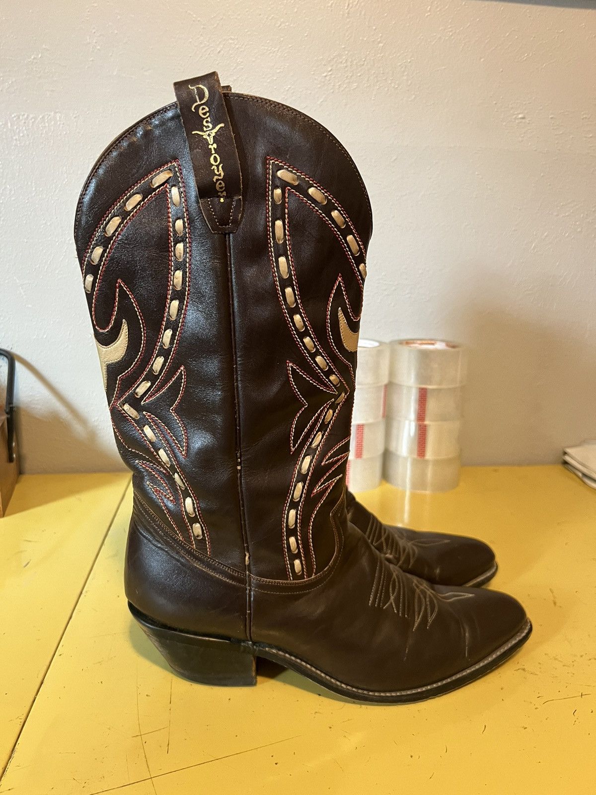 Vintage Vintage Destroyer Cowboy Boots Sz 11.5 Size US 11.5 / EU 44-45 - 4 Thumbnail