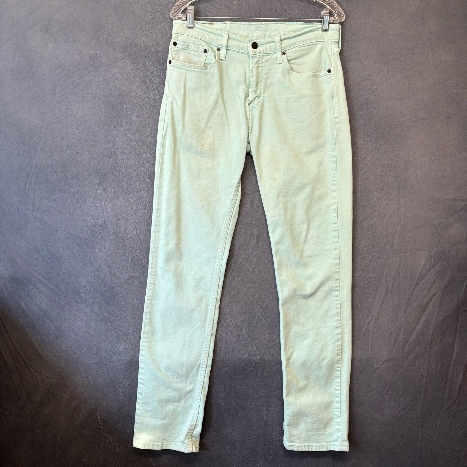 Levi's Levi’s 511 Light Teal Jeans Men’s 31X32 Stretchy Preppy Co Size US 31 - 1 Thumbnail
