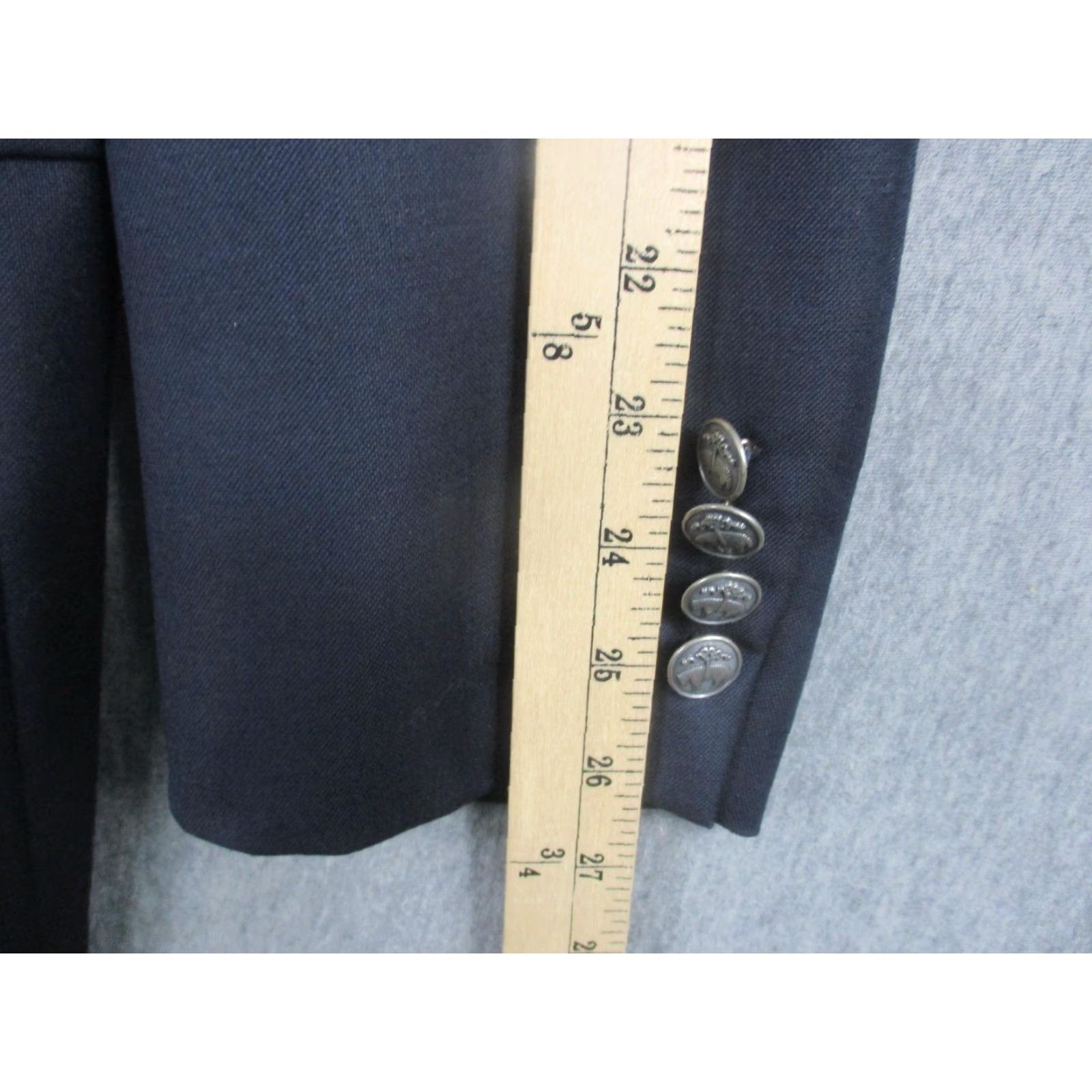 Brooks Brothers Brooks Brothers Blazer Mens 42L Navy Wool Regent Fit Two Button Suit Jacket Blazer Long Notch Lapel Two-Button Front Wool Size 42R - 5 Thumbnail