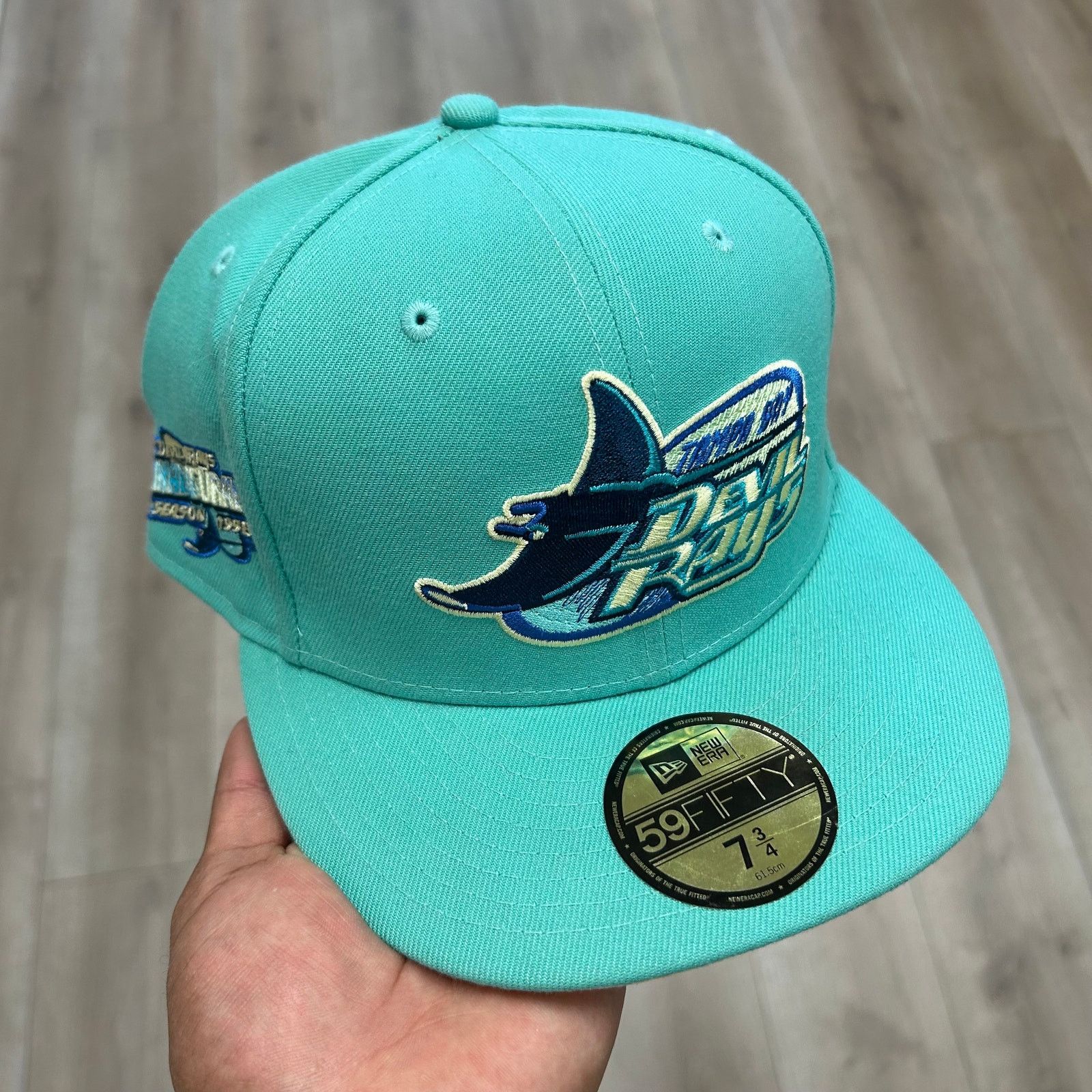 New Era New Era Tampa Bay Devil Rays Inaugural Patch Fitted Hat Size ONE SIZE - 1 Thumbnail