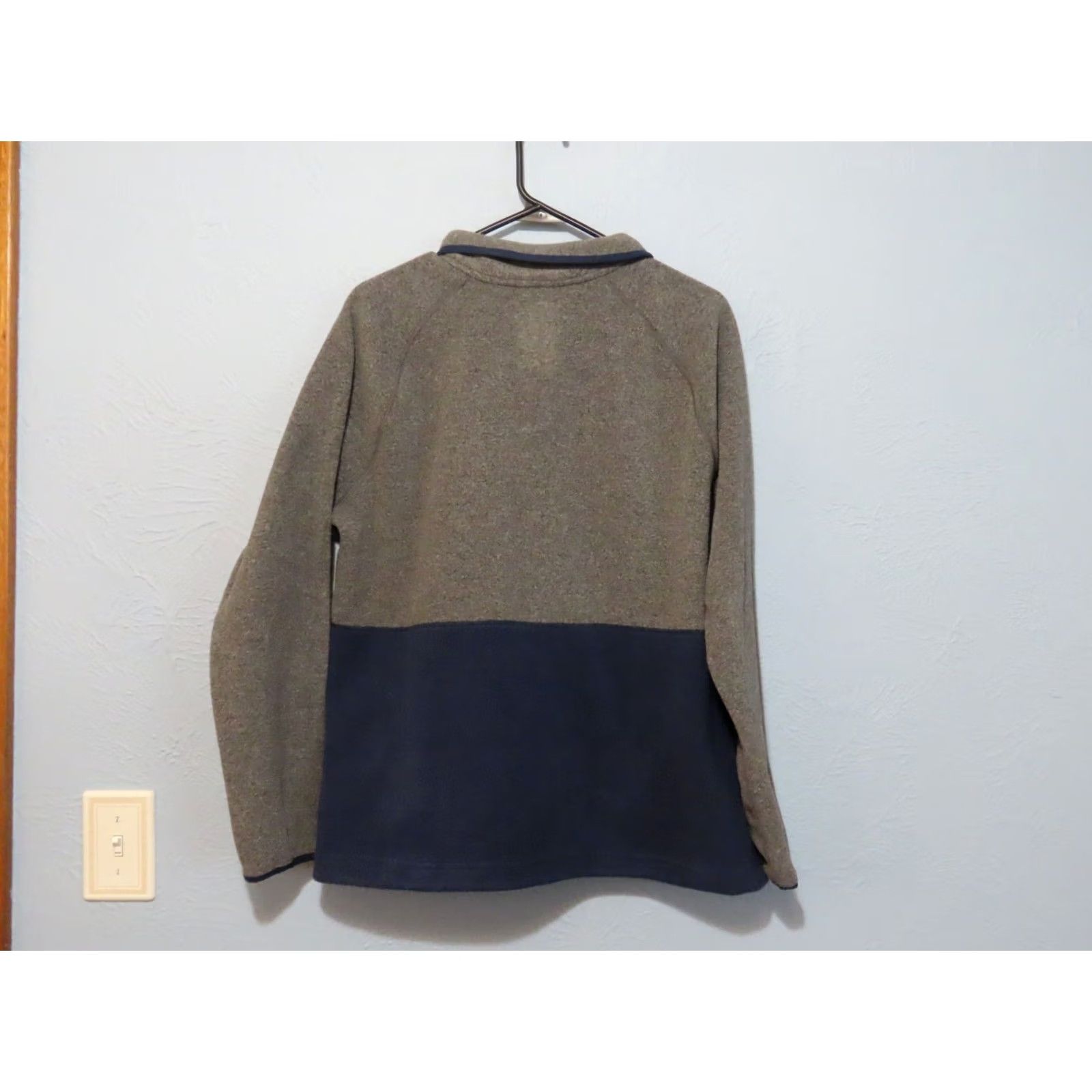 Vintage LL Bean Fleece Womens L Gray/Blue Mountain Classic Pullover 1/2 Zip Misses Size L / US 10 / IT 46 - 6 Thumbnail