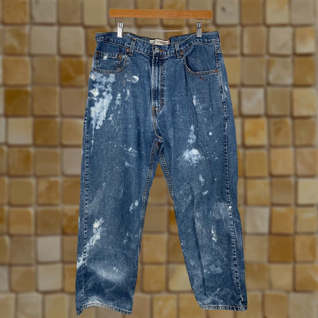 Levi's VINTAGE Levi's 569 Jeans Men Blue Straight Loose 36x29 Distressed Denim 100% Cotton Regular Inseam 29 High Rise Straight Style Mens Size US 36 / EU 52 - 1 Thumbnail