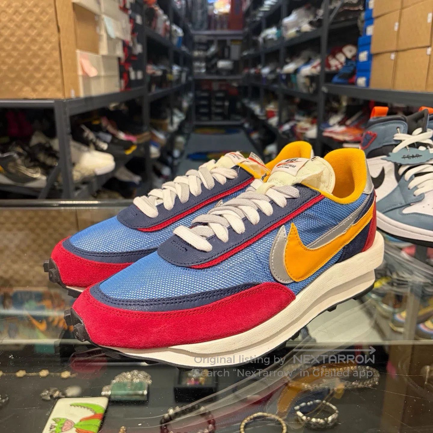 Sacai sacai x Nike LDWaffle Red Blue. Size US 11 / EU 44 - 1 Thumbnail