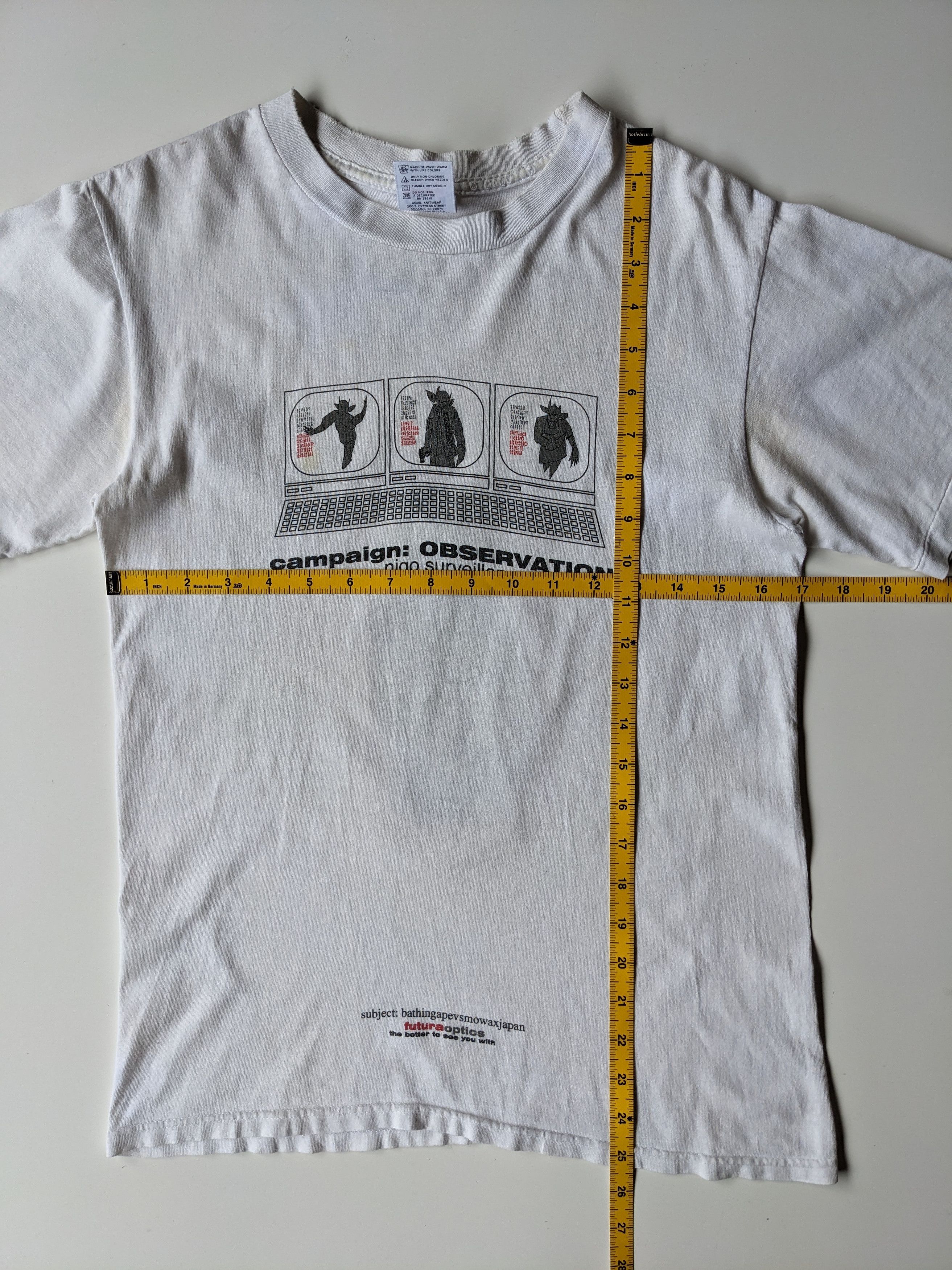 Bape × Futura × Vintage Vintage 90s Bape x Futura shirt Size US S / EU 44-46 / 1 - 8 Thumbnail
