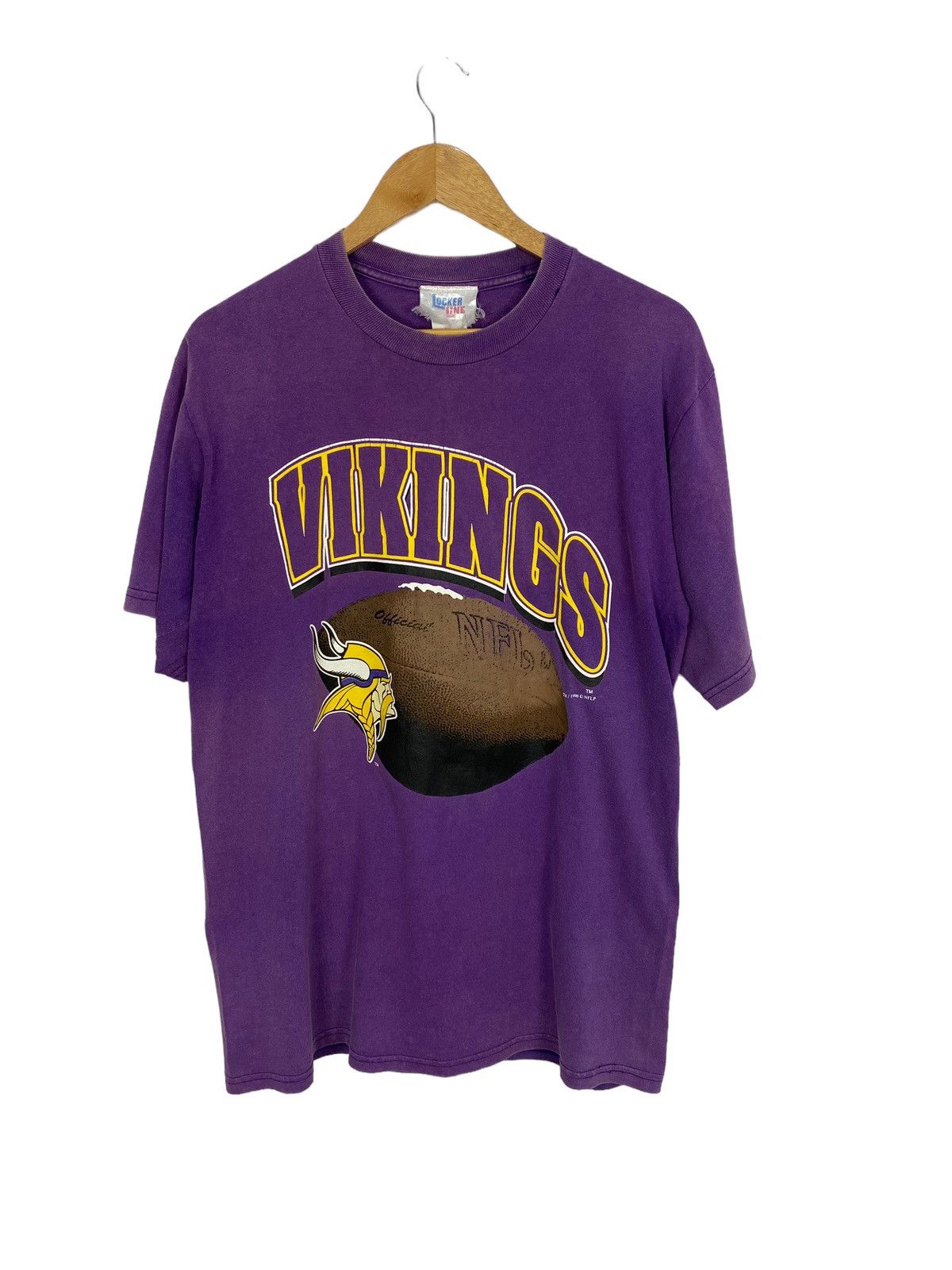 Vintage Viking nfl American football faded t shirt