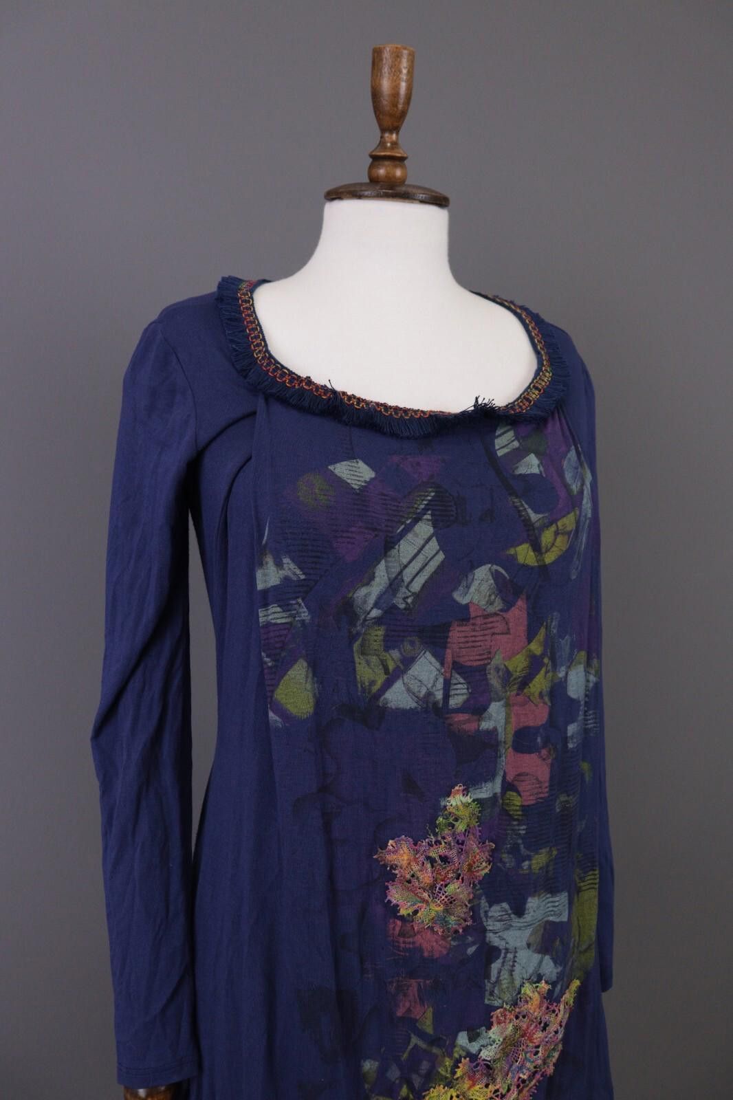 Designer Save The Queen Blue Abstract Summer Dress Size S Size S / US 4 / IT 40 - 5 Thumbnail