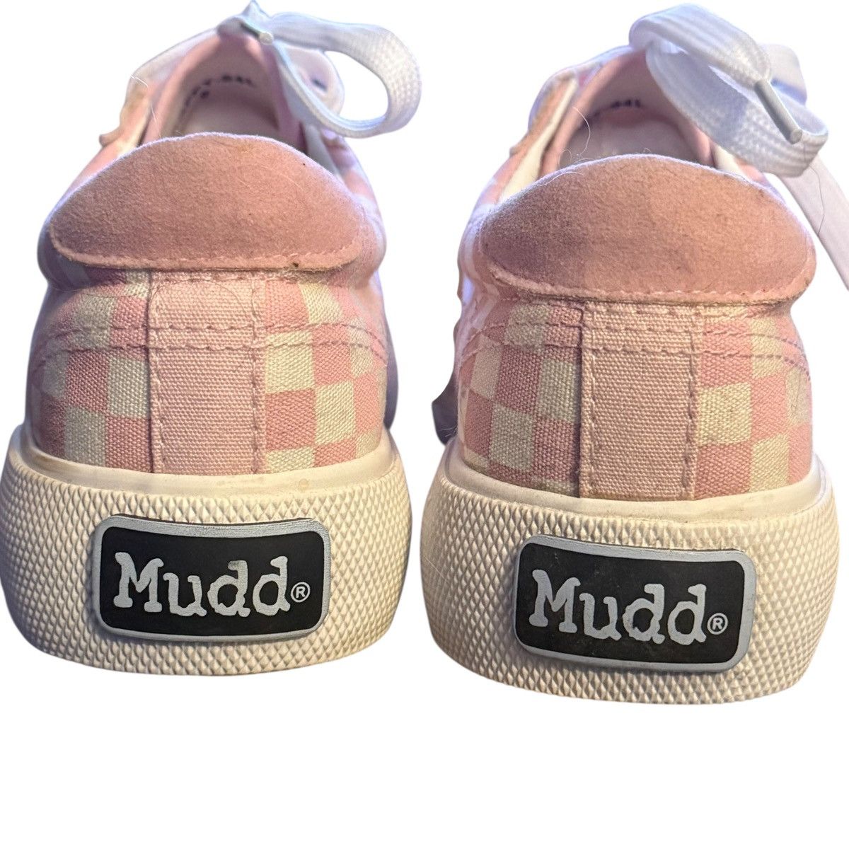 Other Mudd Poppy pink and white checkered canvas sneakers Size US 9 / IT 39 - 6 Thumbnail