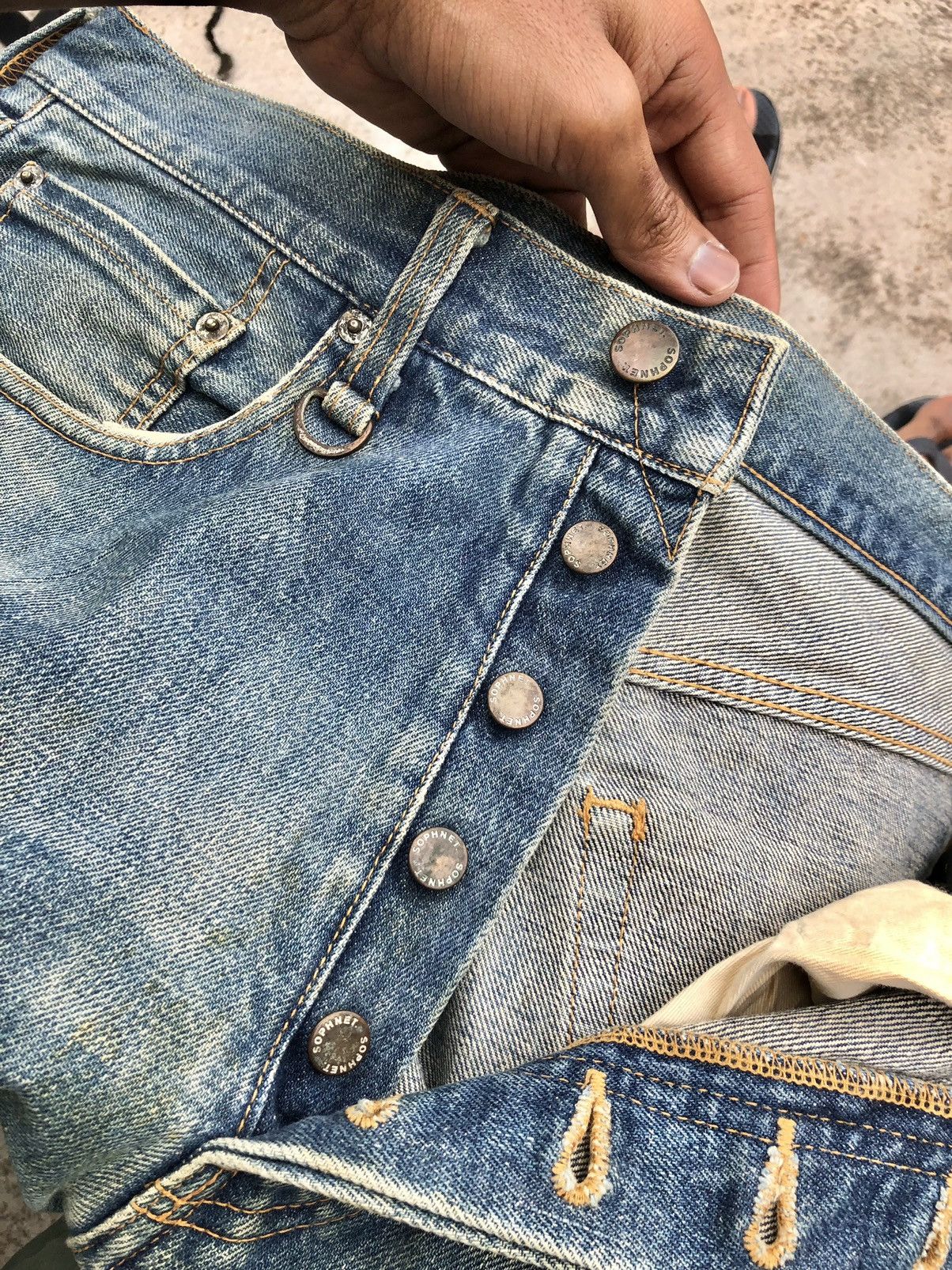 Sophnet. SOPHNET Distressed Denim Size US 33 - 5 Thumbnail