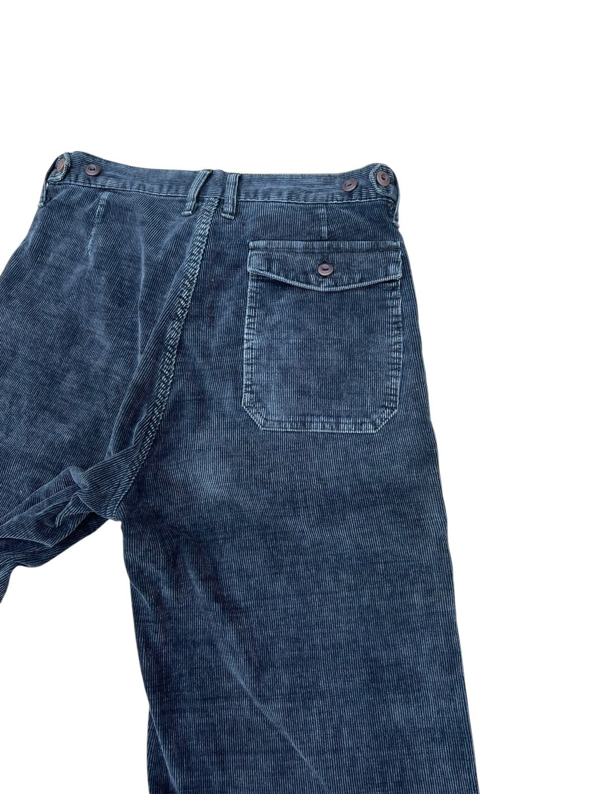 45rpm 2000s 45rpm Japan Fade Corduroy Blue Black Fatigue Pant Size US 28 / EU 44 - 15 Thumbnail