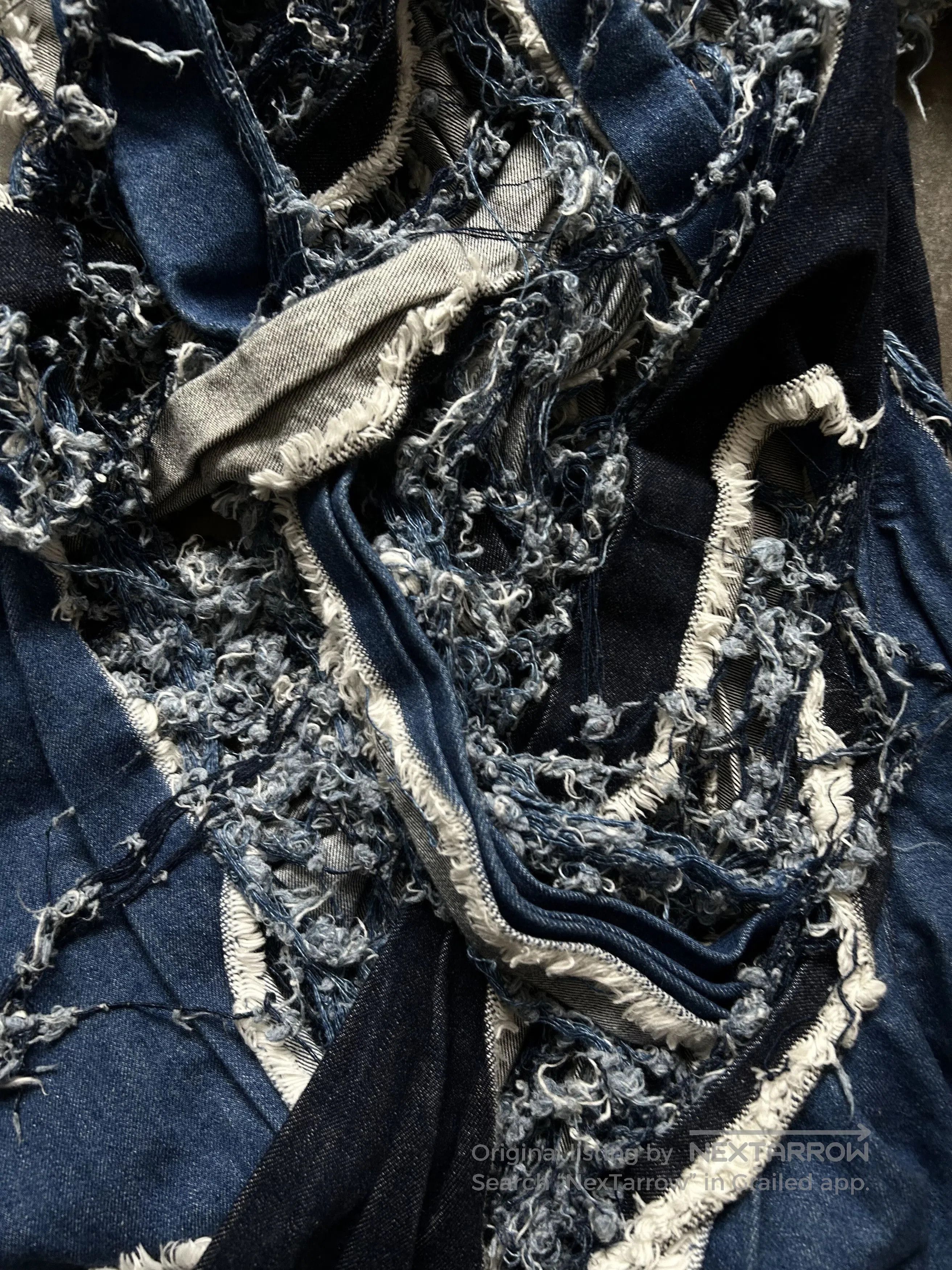 Nozomi Ishiguro Torn Denim Skirt by Nozomi Ishiguro. Size 28" / US 6 / IT 42 - 3 Thumbnail