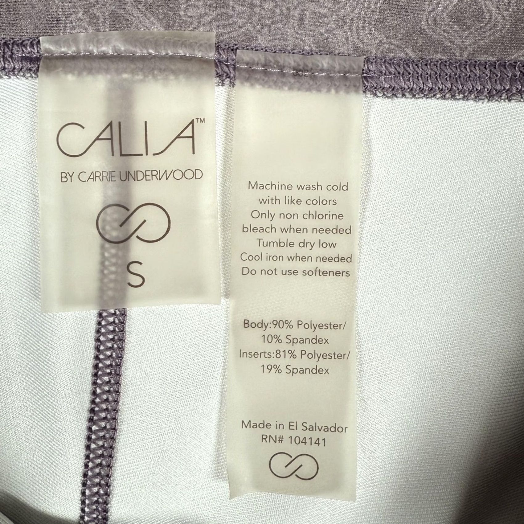 Vintage Calia By Carrie Underwood Leggings Womens Small Purple Floral Print Yoga Gym Athleisure Cap risers? Size 28" / US 6 / IT 42 - 4 Thumbnail