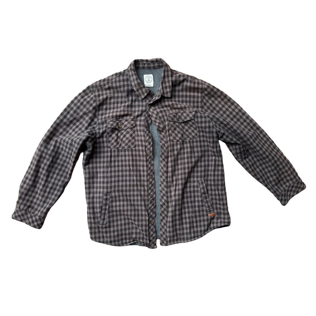 Other Voyager Men Button Up Shirt XL Gray Gingham Plaid Size US XL / EU 56 / 4 - 1 Thumbnail