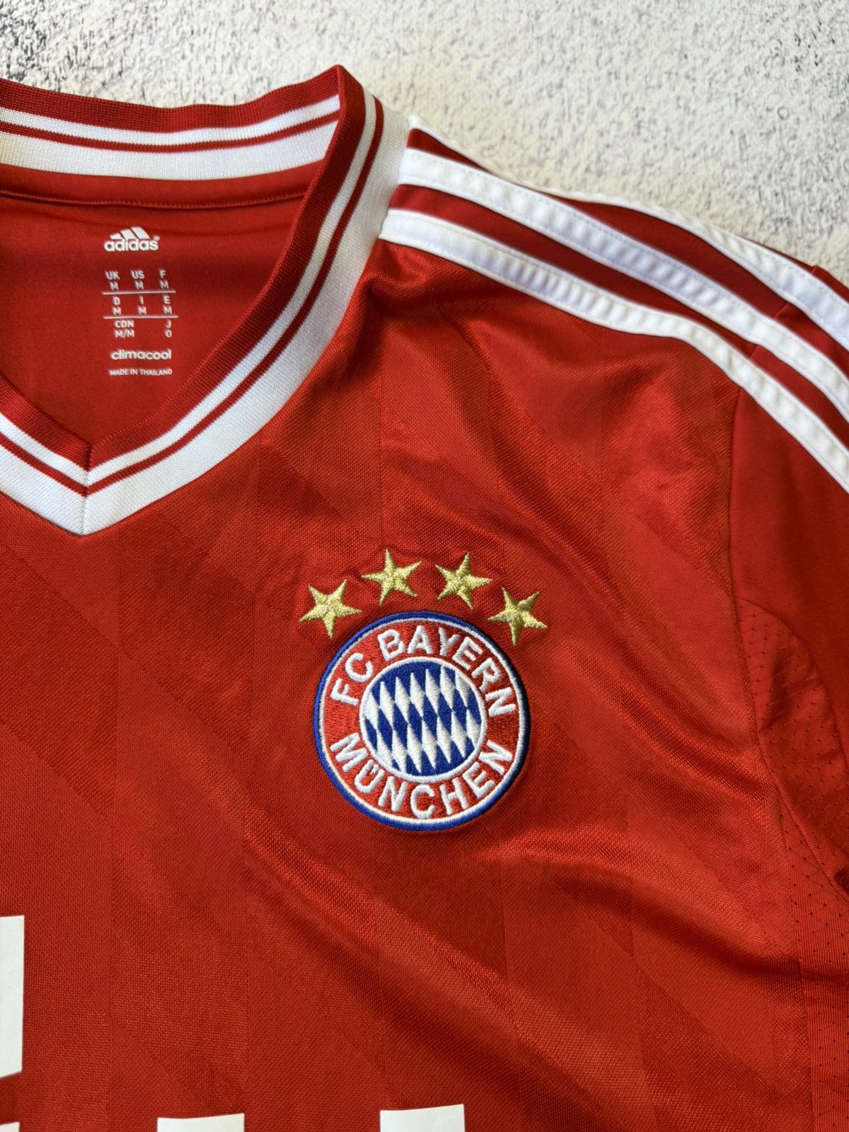 Vintage BAYERN MUNICH 2013 HOME FOOTBALL SHIRT MENS ADIDAS JERSEY Size US M / EU 48-50 / 2 - 6 Thumbnail