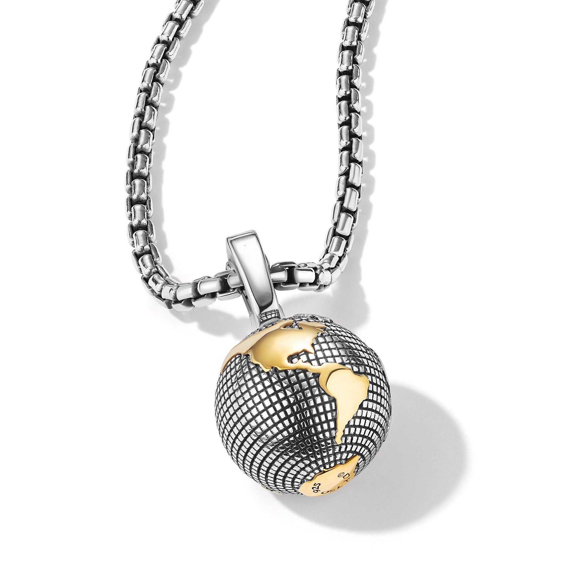 David Yurman o1w1db10526 D25723M /Size 9 /Earth Amulet in Silver/Golden Size ONE SIZE - 3 Thumbnail