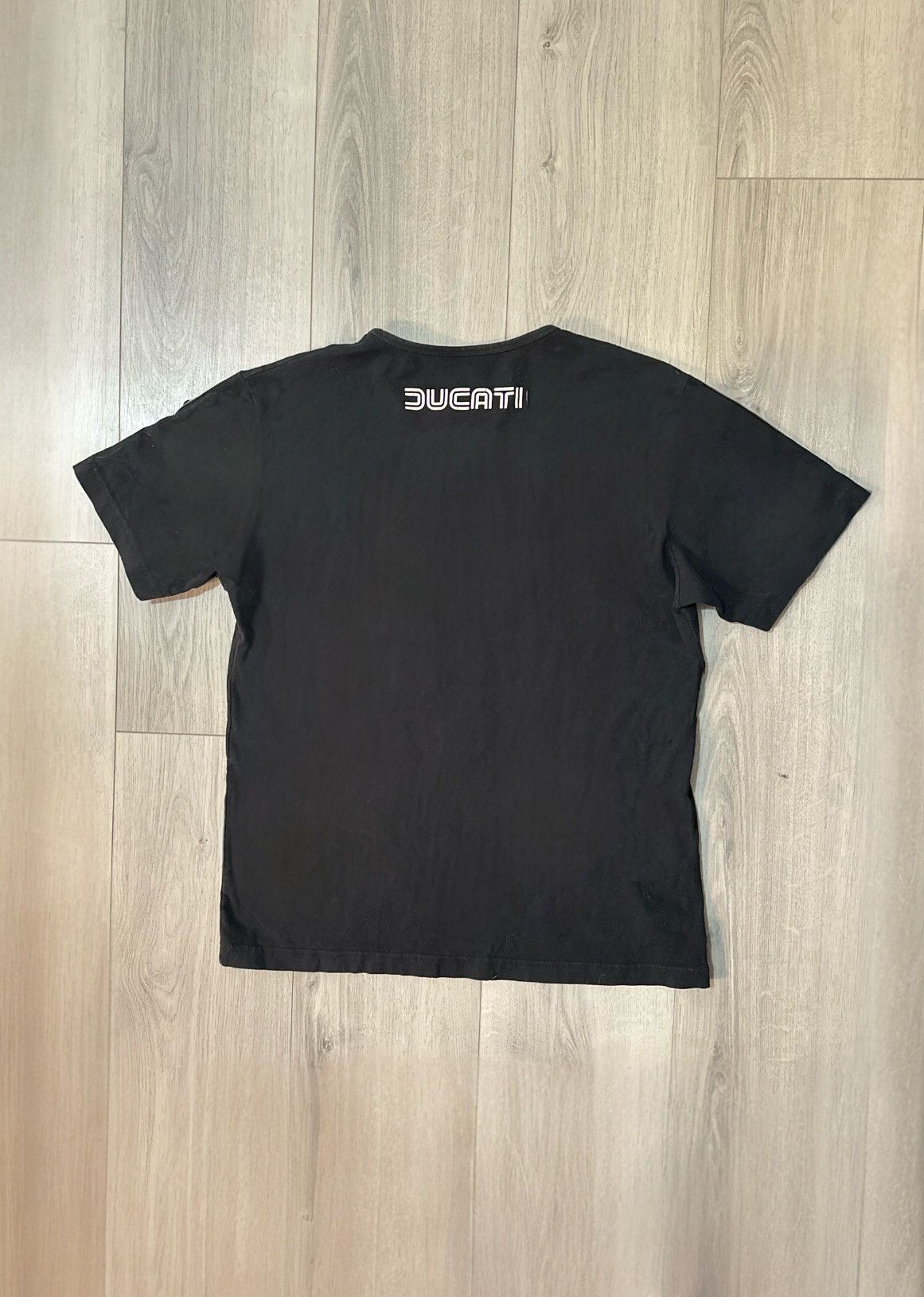 Ducati Vintage Late 2000s Ducati Black Retro Styled Tee Size US XL / EU 56 / 4 - 4 Thumbnail