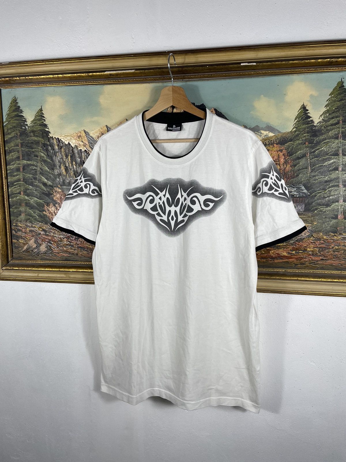 Hysteric Glamour 🔥Sick Y2K Southern Tribal Skull Shirt Goth Punk Size US XL / EU 56 / 4 - 2 Thumbnail