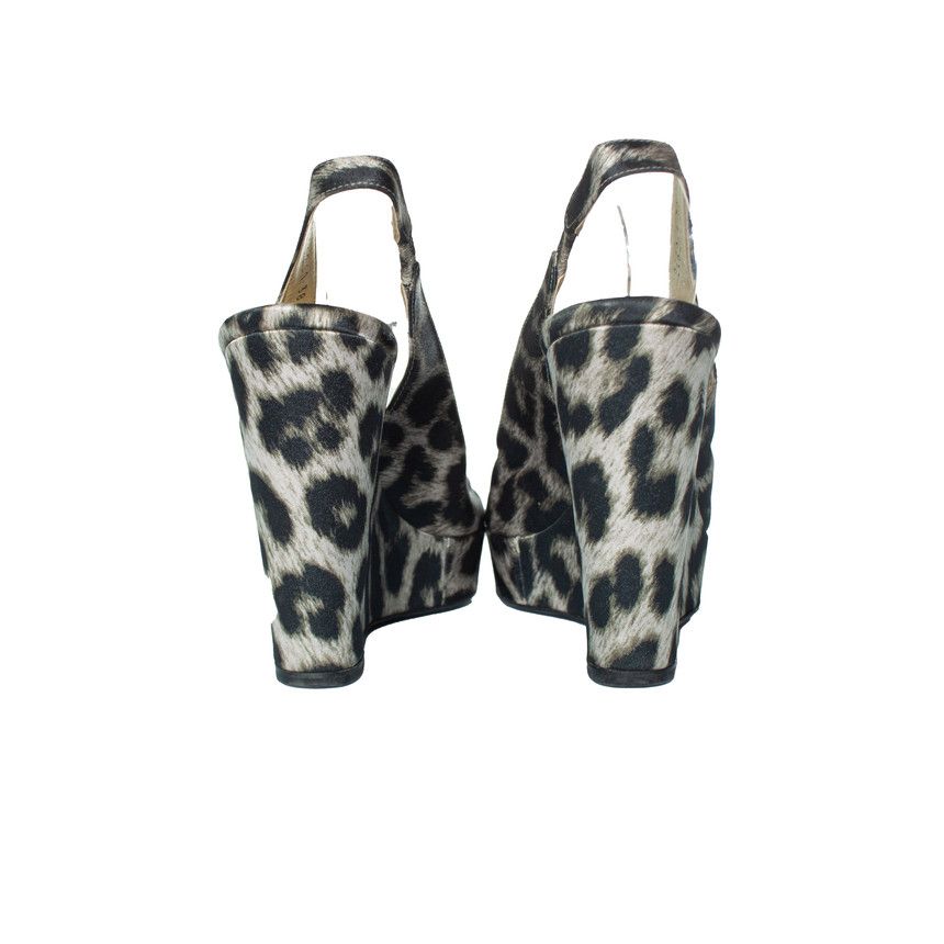 Stella McCartney Stella Mccartney, leopard printed wedges Size US 8 / IT 38 - 3 Thumbnail
