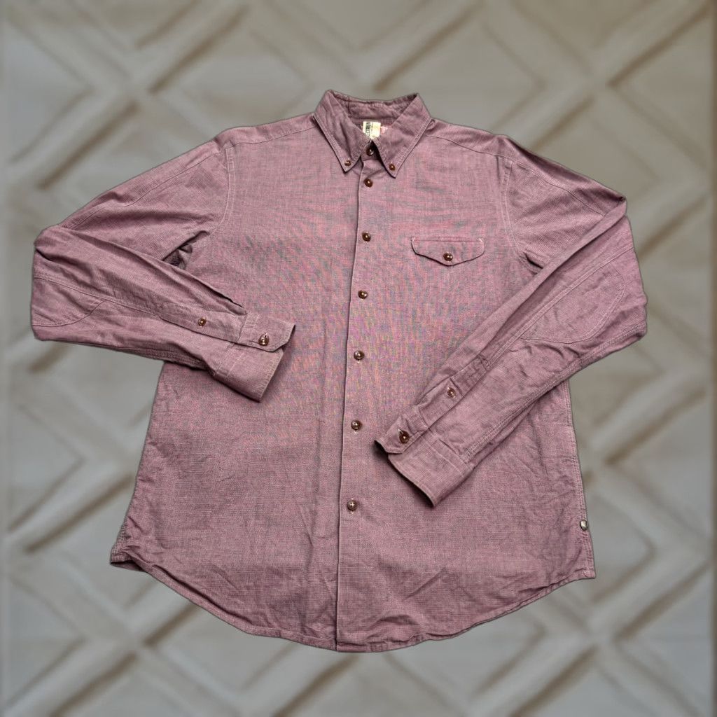 Ben Sherman VINTAGE Ben Sherman Plectum Mod Fit Button Down Shirt Mens M Chocolate Truffle Purple Solid Cotton Slim Button-Up Classic Preppy Mens Size US M / EU 48-50 / 2 - 1 Thumbnail