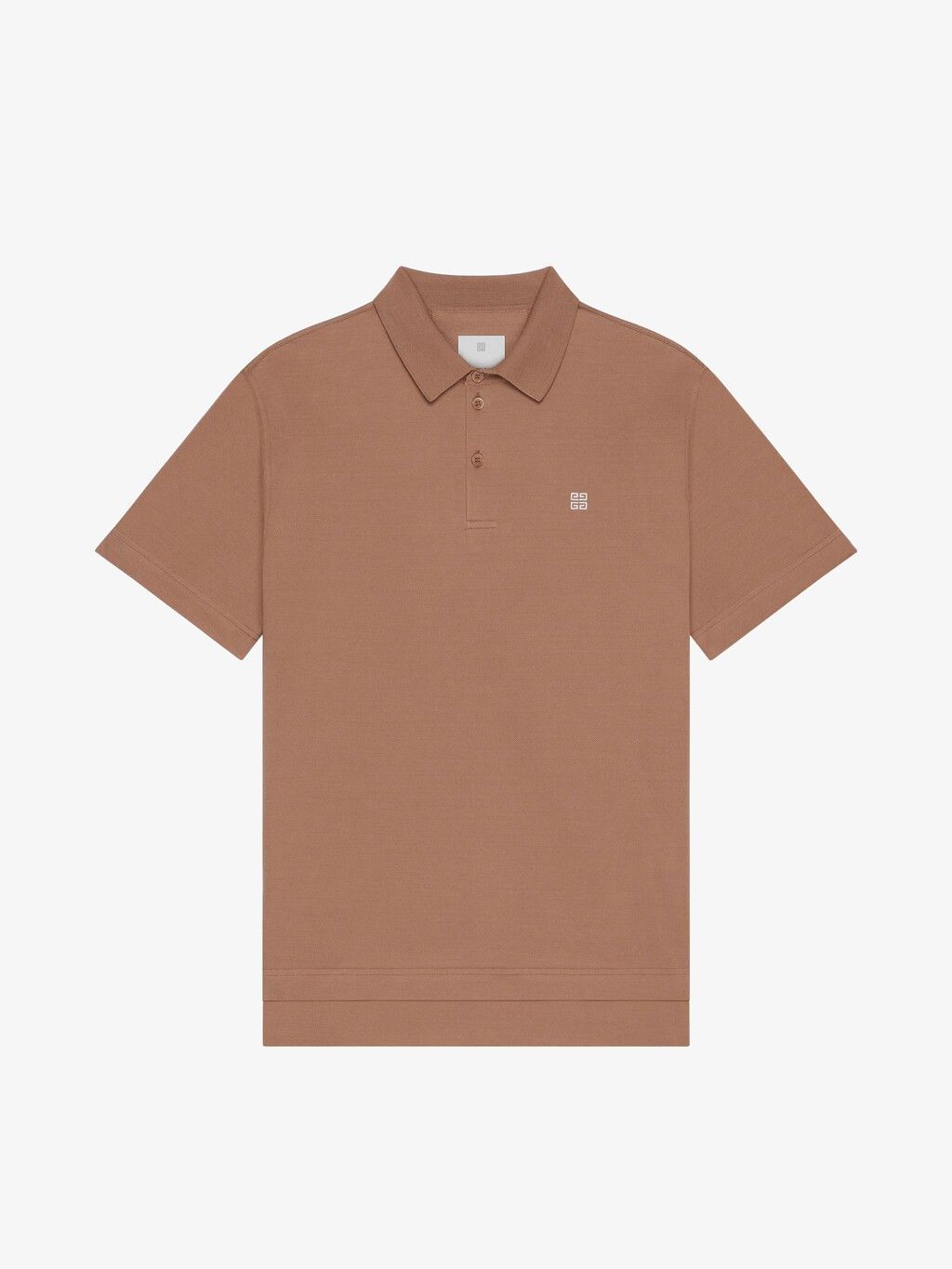 Givenchy o1srvl11e0725 Polo in Cotton With 4G Detail in Beige Size US S / EU 44-46 / 1 - 1 Thumbnail