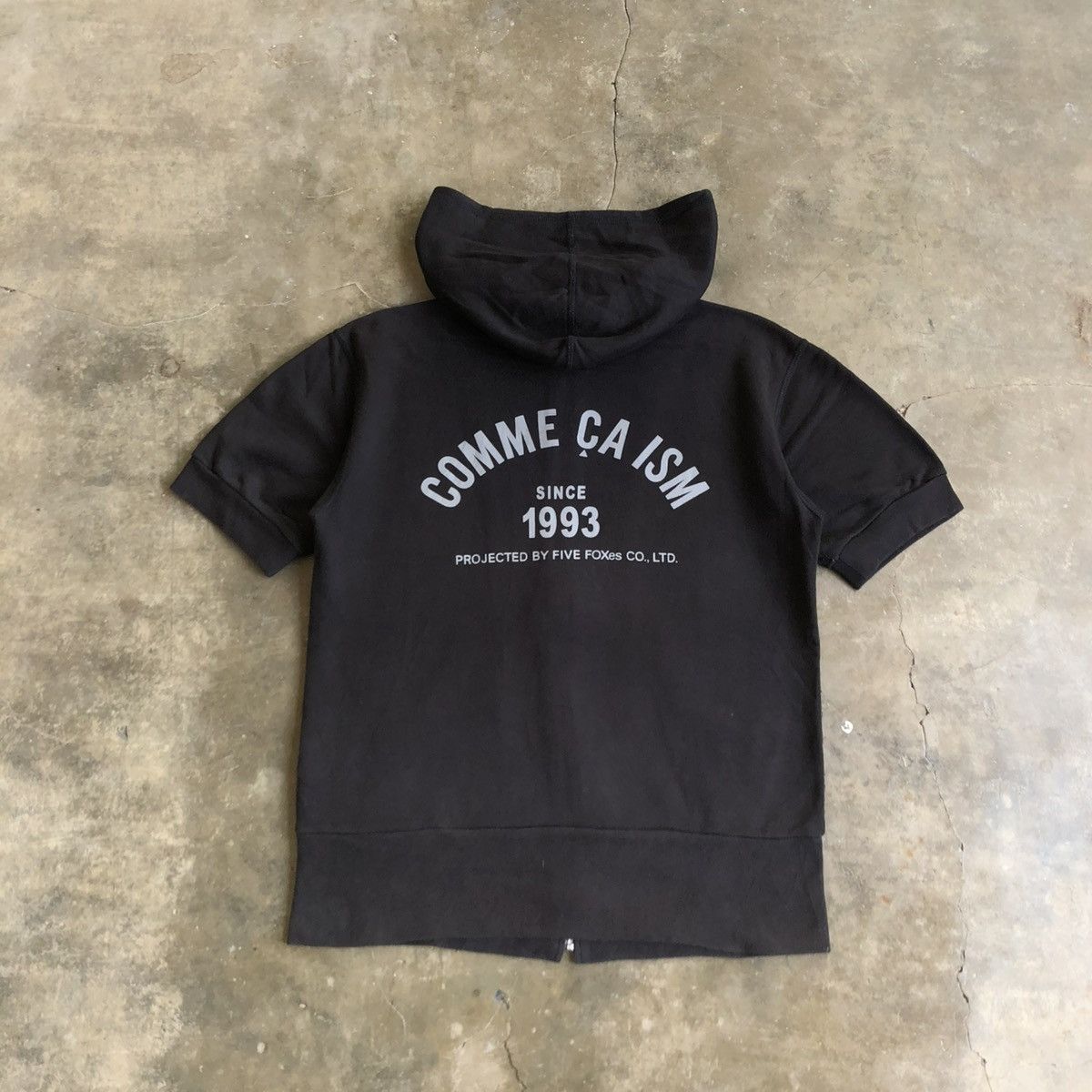 Comme Ca Ism 2000s Comme Ca Ism Short Slevee Ziphoodie Black Punk Style Size US S / EU 44-46 / 1 - 5 Thumbnail