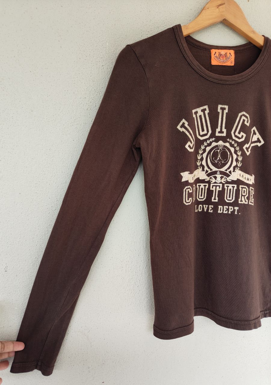 Juicy Couture Juicy Couture Brown Long Sleeve T Size XS / US 0-2 / IT 36-38 - 4 Thumbnail