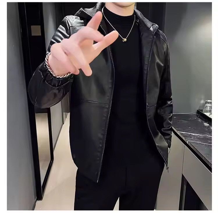 Japanese Brand Casual PU Leather Jacket Size US XXL / EU 58 / 5 - 4 Thumbnail