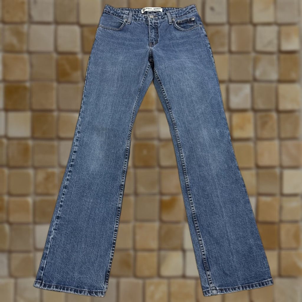 Harley Davidson Harley Davidson Jeans Women’s 8 Long Bootcut Medium Wash Mid Rise Size 30" / US 8 / IT 44 - 1 Thumbnail