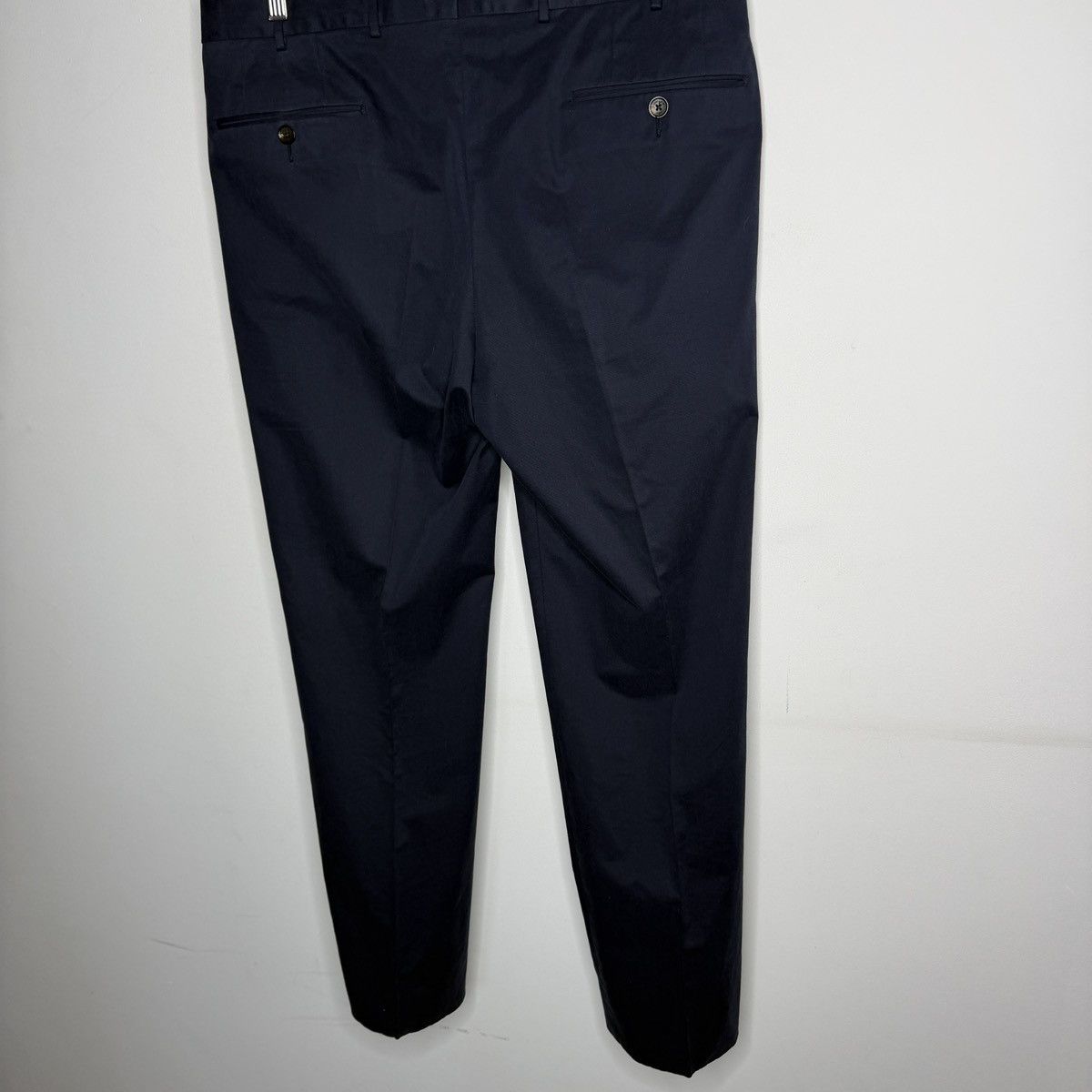 Ermenegildo Zegna Ermenegildo Zegna Navy Chino Premium Cotton Pants Size US 33 - 6 Thumbnail