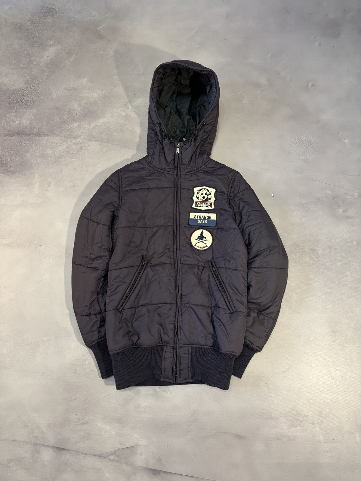 【 HYSTERIC GLAMOUR】Patch nylon jacket GLAMOUR】Patch nylon HYSTERIC jacket 【