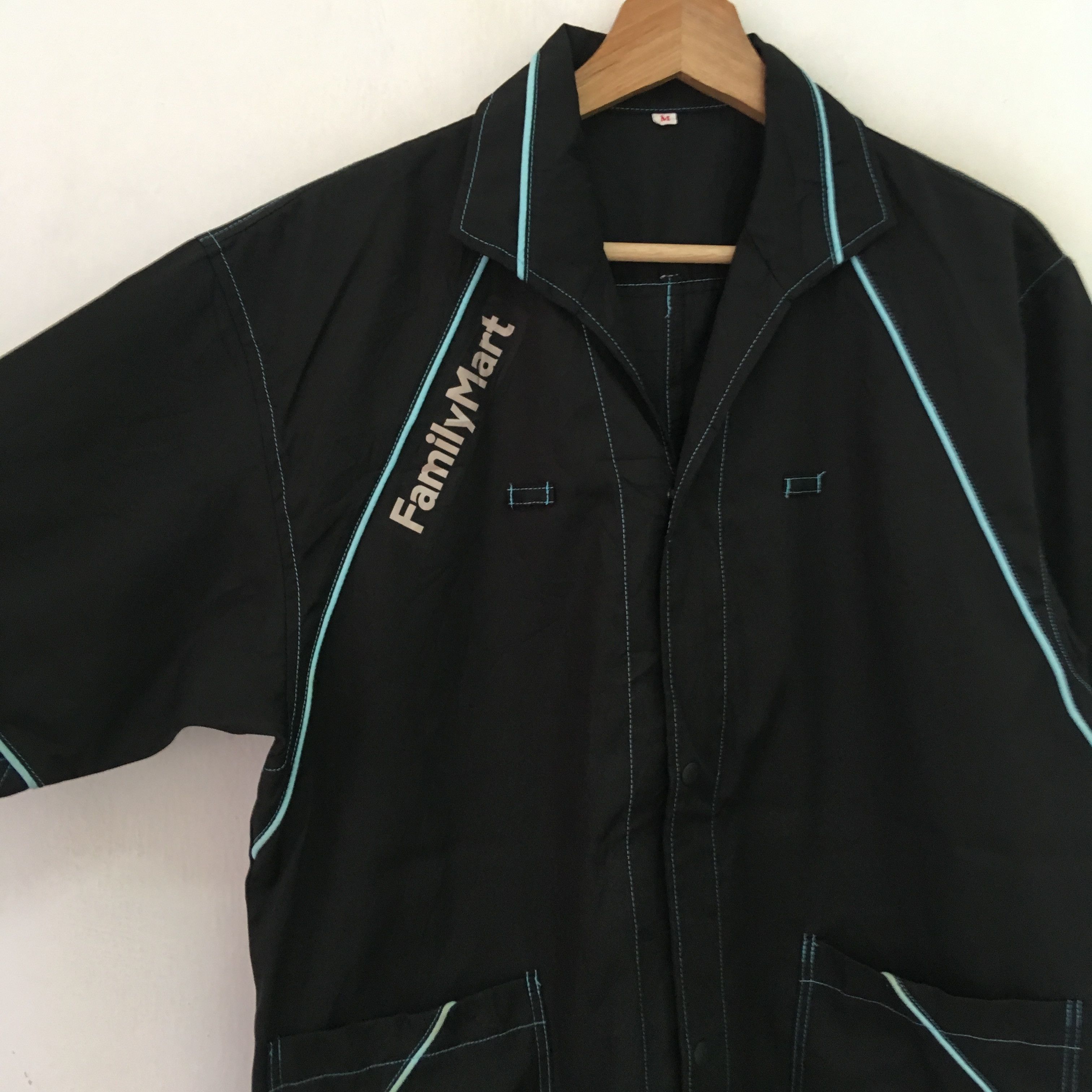 Japanese Brand Vtg Family Mart Convenience Worker Shirt Workwear Uniform Size US M / EU 48-50 / 2 - 4 Thumbnail