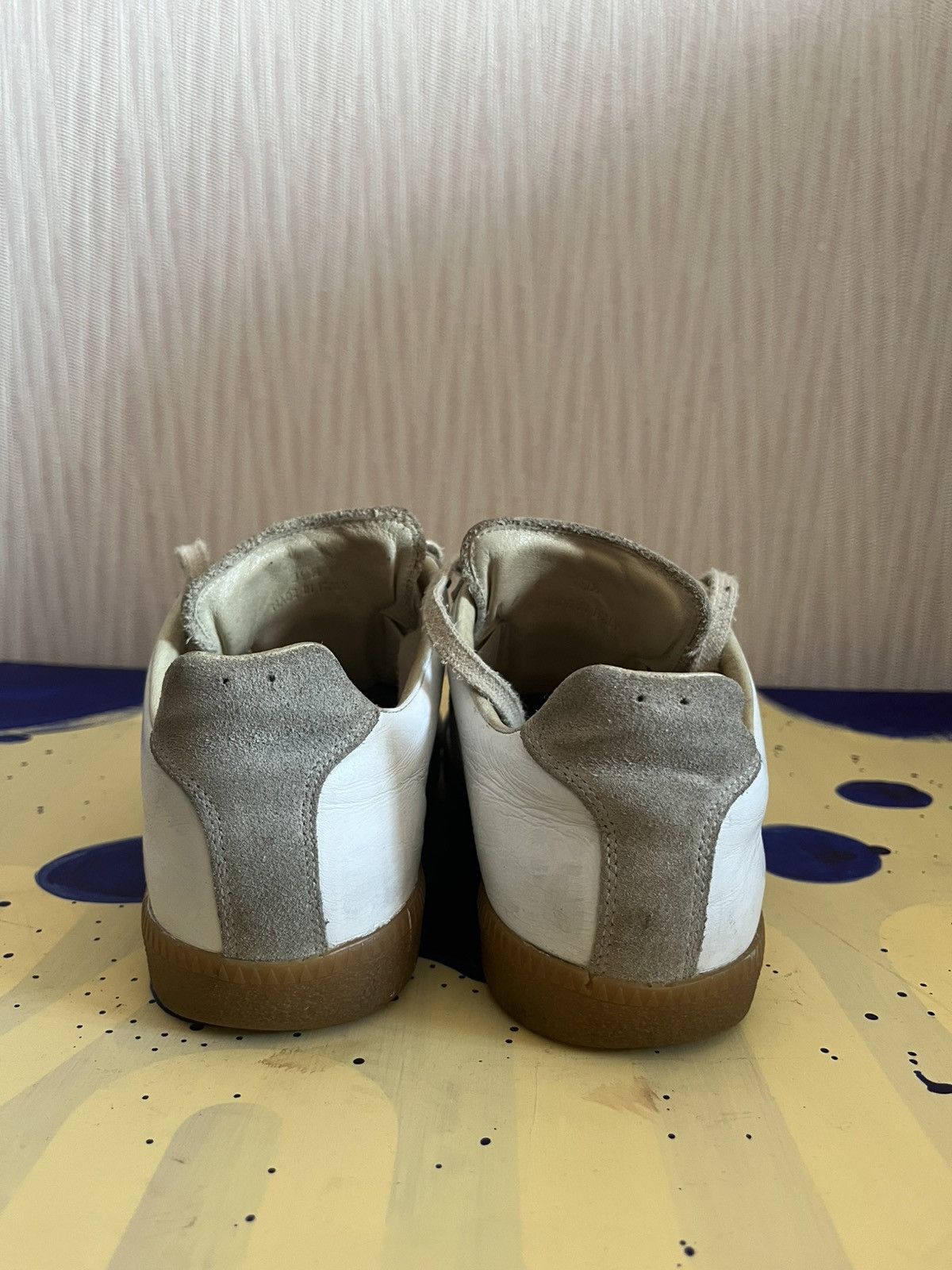 Maison Margiela MAISON MARGIELA replica gats low white/gray leather sneakers Size US 6.5 / EU 39-40 - 4 Thumbnail