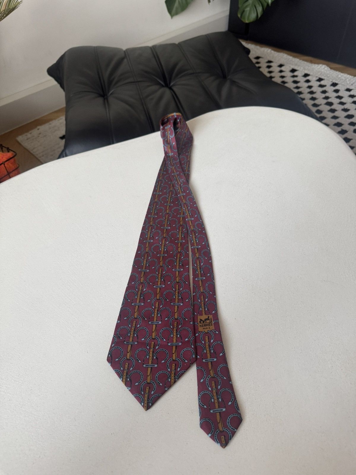 Hermes Vintage Hermes luxury silk tie designer 90s luxury rare Size ONE SIZE - 2 Thumbnail
