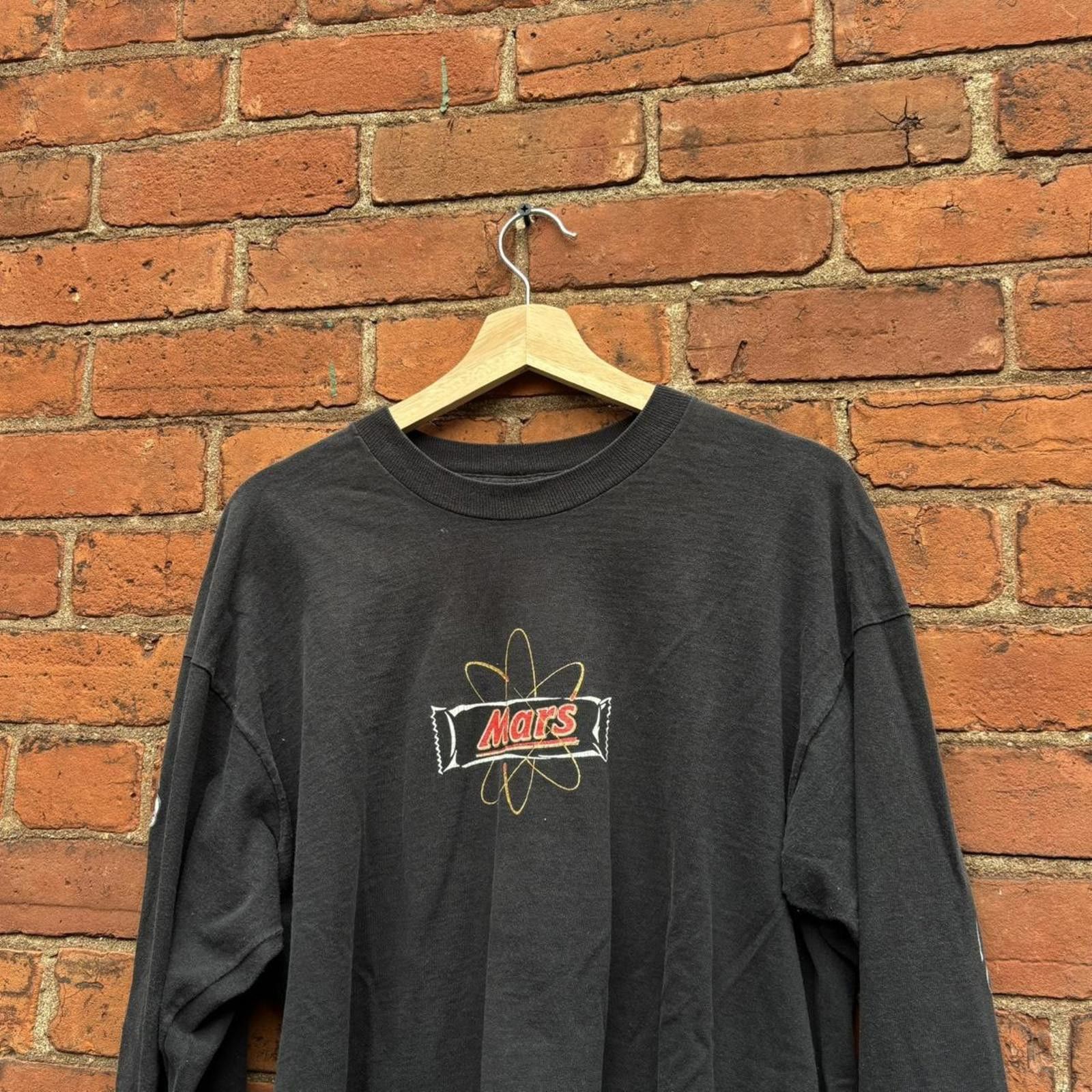 Fruit Of The Loom vintage mars bar long sleeve shirt 90s XL Size US XL / EU 56 / 4 - 5 Thumbnail