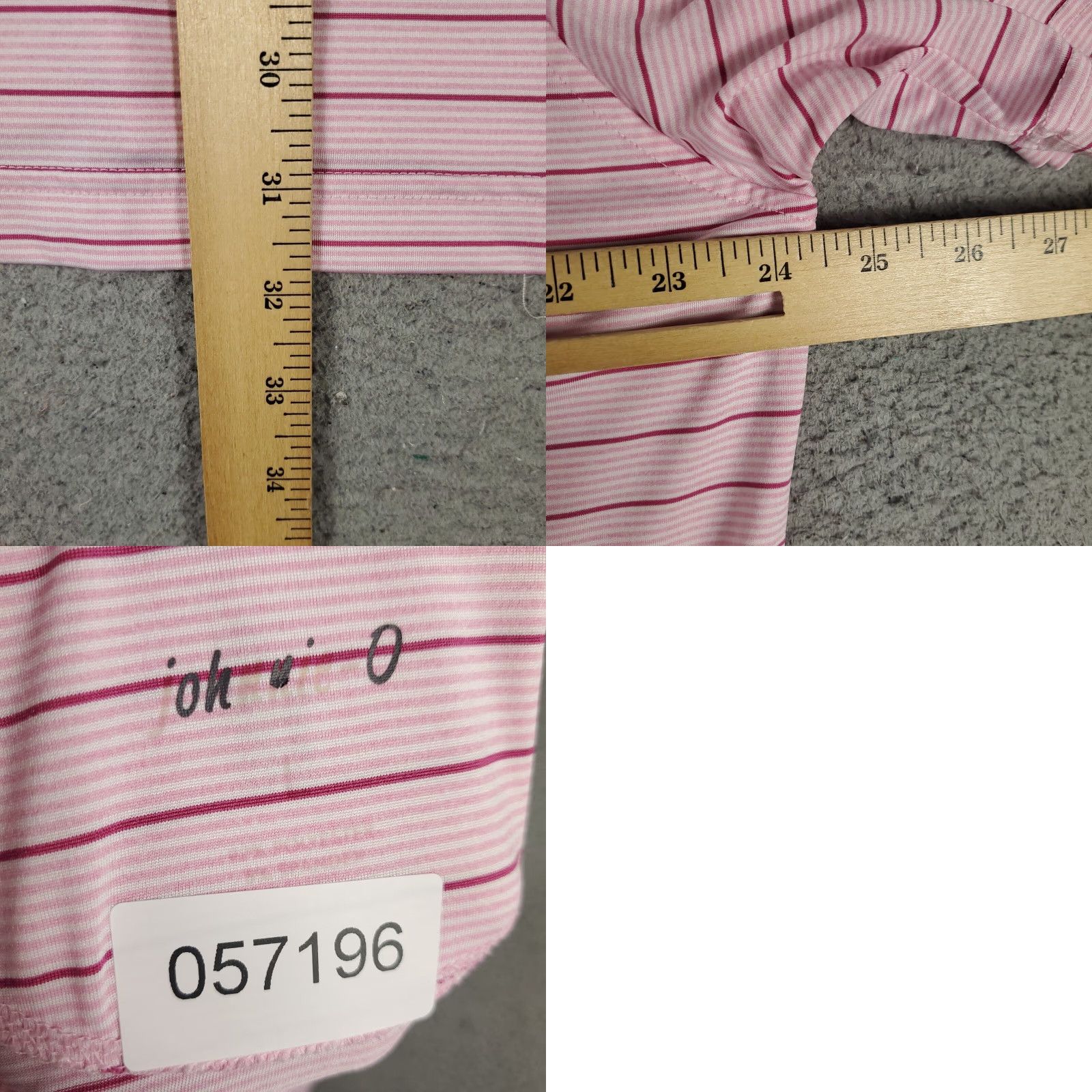 johnnie-O Johnnie O Polo Shirt Mens Size Large Pink Striped Golf Casual Short Sleeve Size US L / EU 52-54 / 3 - 8 Thumbnail