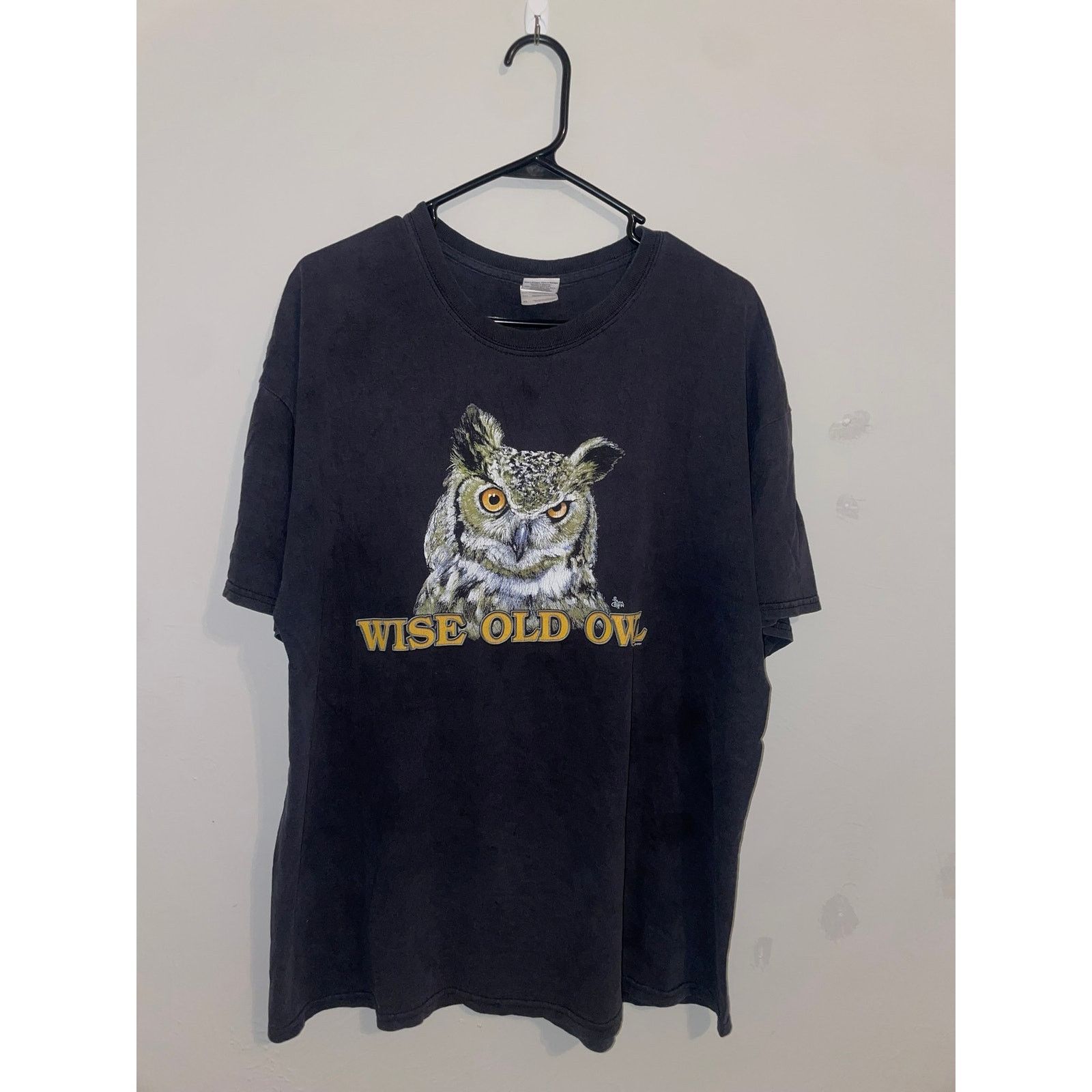 Gildan 2012 Wise Old Owl Earth Sun Moon Animal Shirt XL X-Large Size US XL / EU 56 / 4 - 1 Thumbnail
