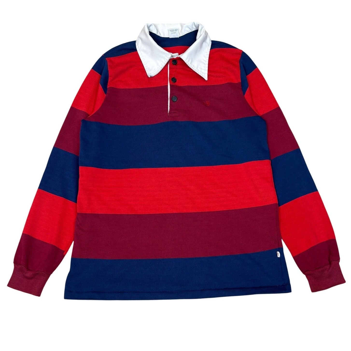 Hang Ten Vintage 70s Hang Ten Rugby Shirt Stripe Long Sleeve XL Size US XL / EU 56 / 4 - 1 Thumbnail