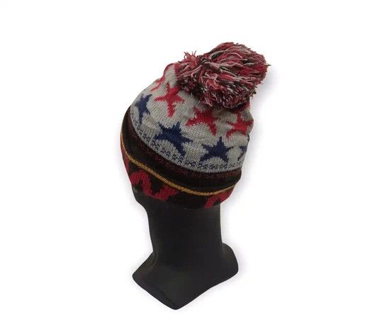 Japanese Brand Japanese Brand Ampersand Full Print Beanie Hat Size ONE SIZE - 2 Thumbnail