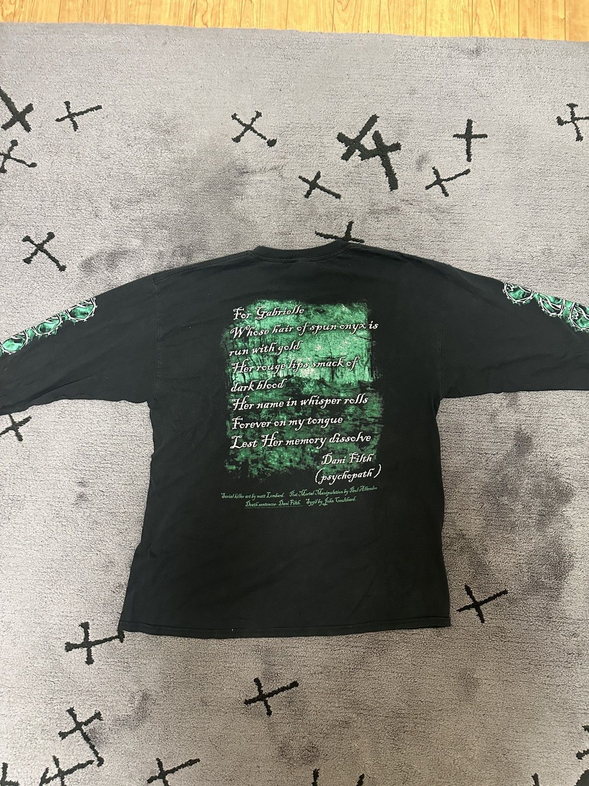 Vintage Cradle of Filth - Dani Filth Long sleeve Size US XL / EU 56 / 4 - 7 Thumbnail