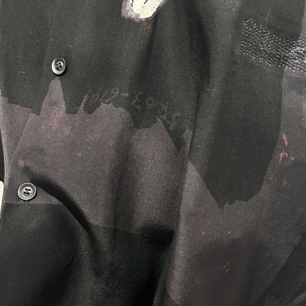 Yohji Yamamoto Yohji Yamamoto POUR HOMME 22AW Silk Print Shirt Size US L / EU 52-54 / 3 - 4 Thumbnail