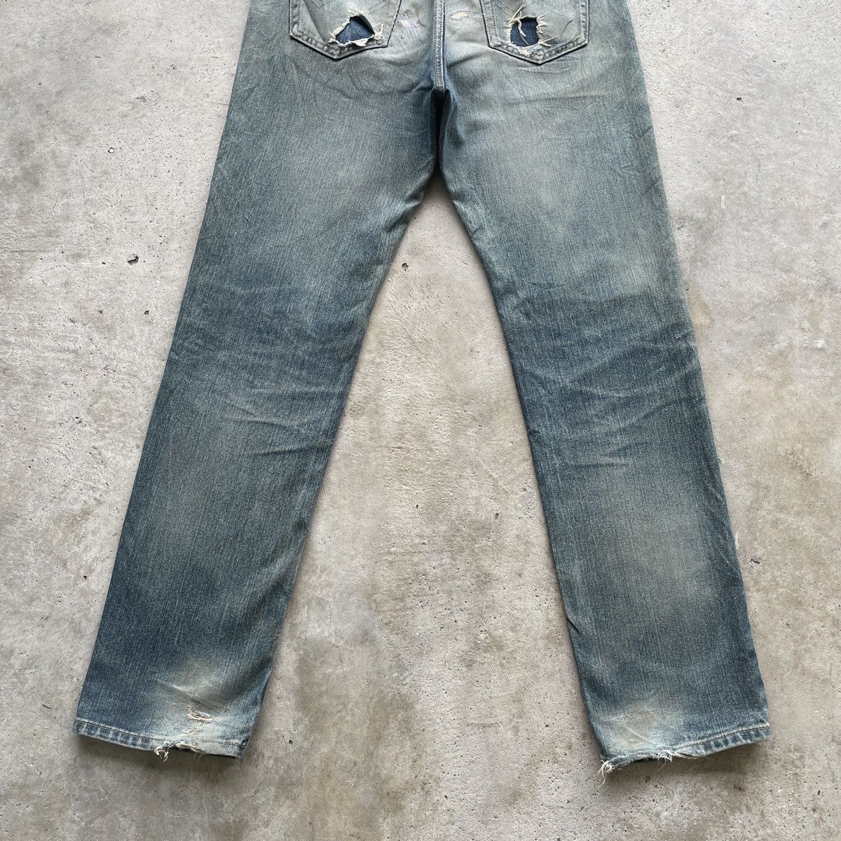 Edwin Vintage Edwin Japan Mud Wash Jeans Faded Distressed Pants Size US 32 / EU 48 - 11 Thumbnail