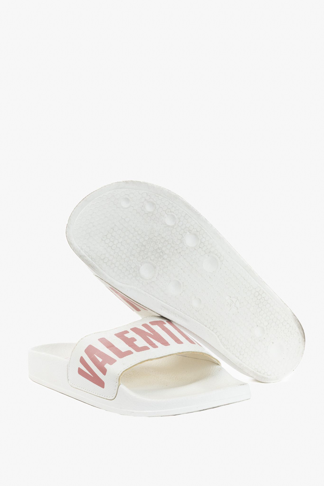 Valentino Valentino by Mario Valentino Irene Logo Slide Sandals Size US 8.5 / IT 38.5 - 5 Thumbnail