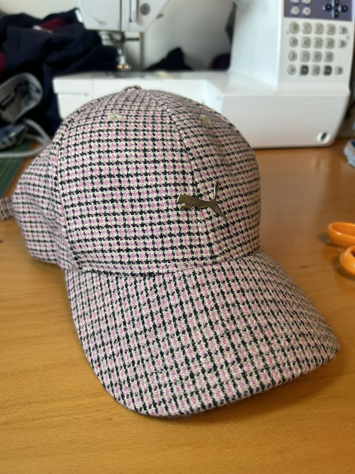 Puma Vintage Puma wool check adjustable baseball cap Size ONE SIZE - 5 Thumbnail