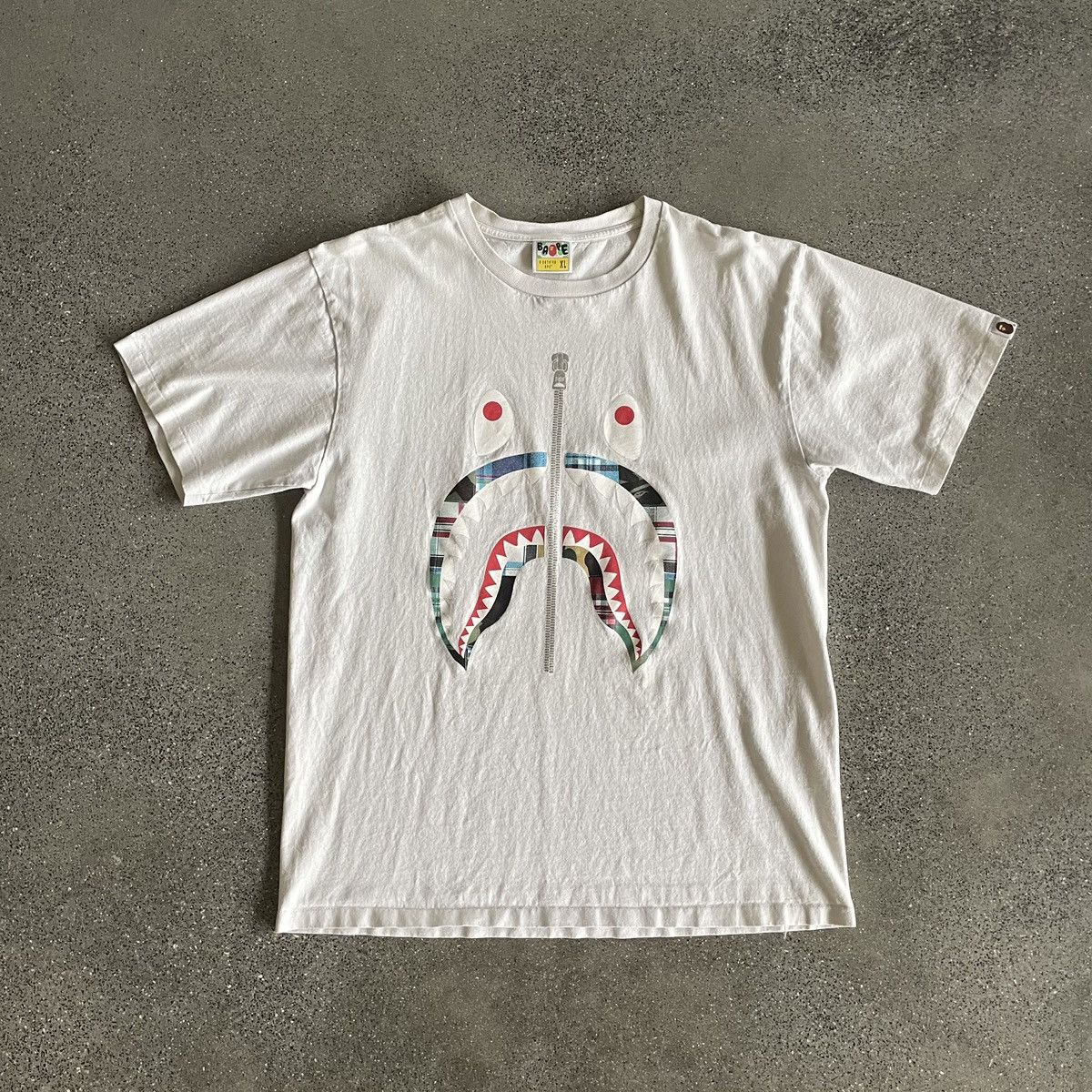 Bape Bape ABC Camo Shark Zip Tee Size US XL / EU 56 / 4 - 1 Thumbnail