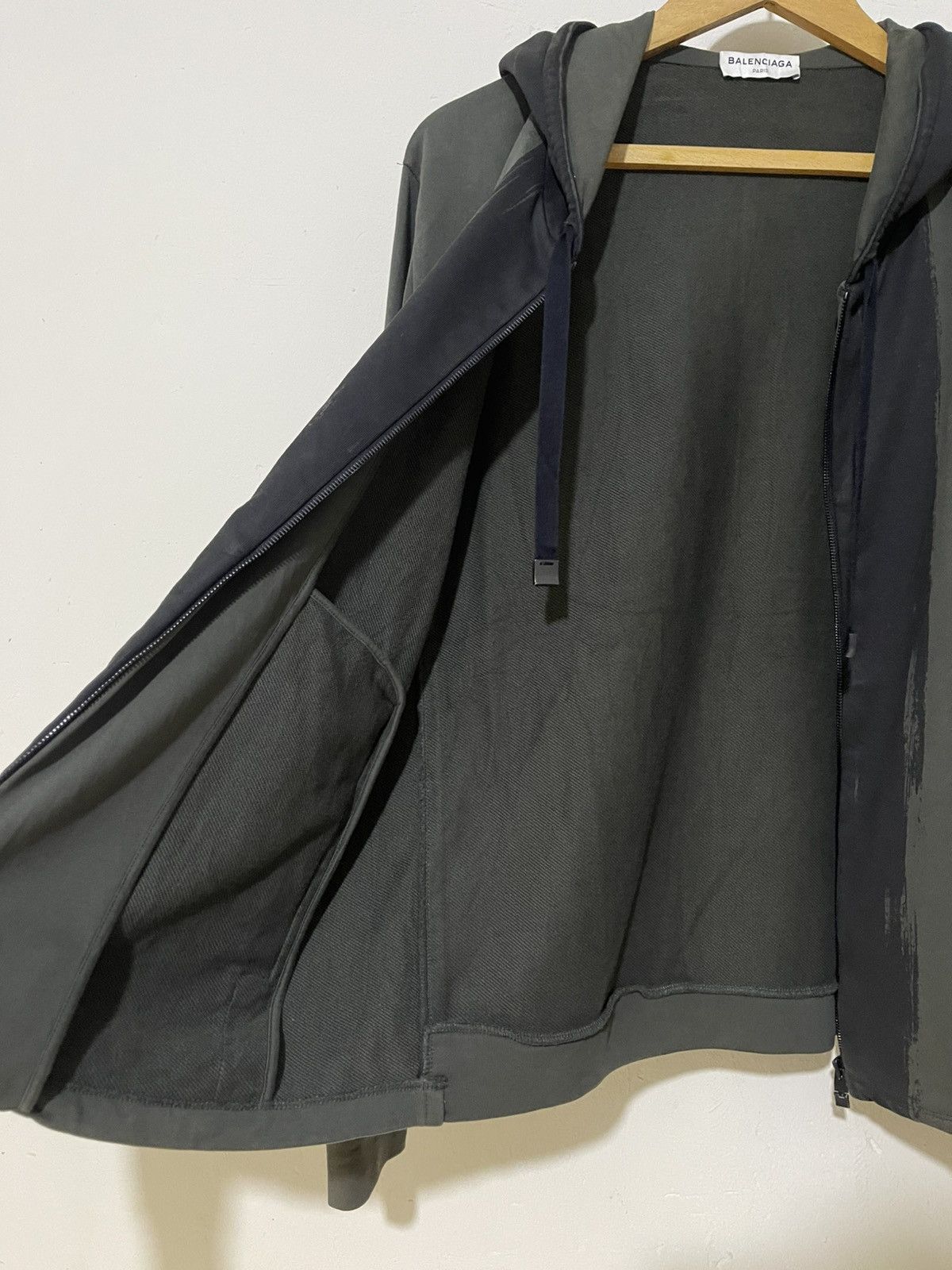 Balenciaga Balenciaga Brush stroke print hoodie in dark green Size US XL / EU 56 / 4 - 16 Thumbnail