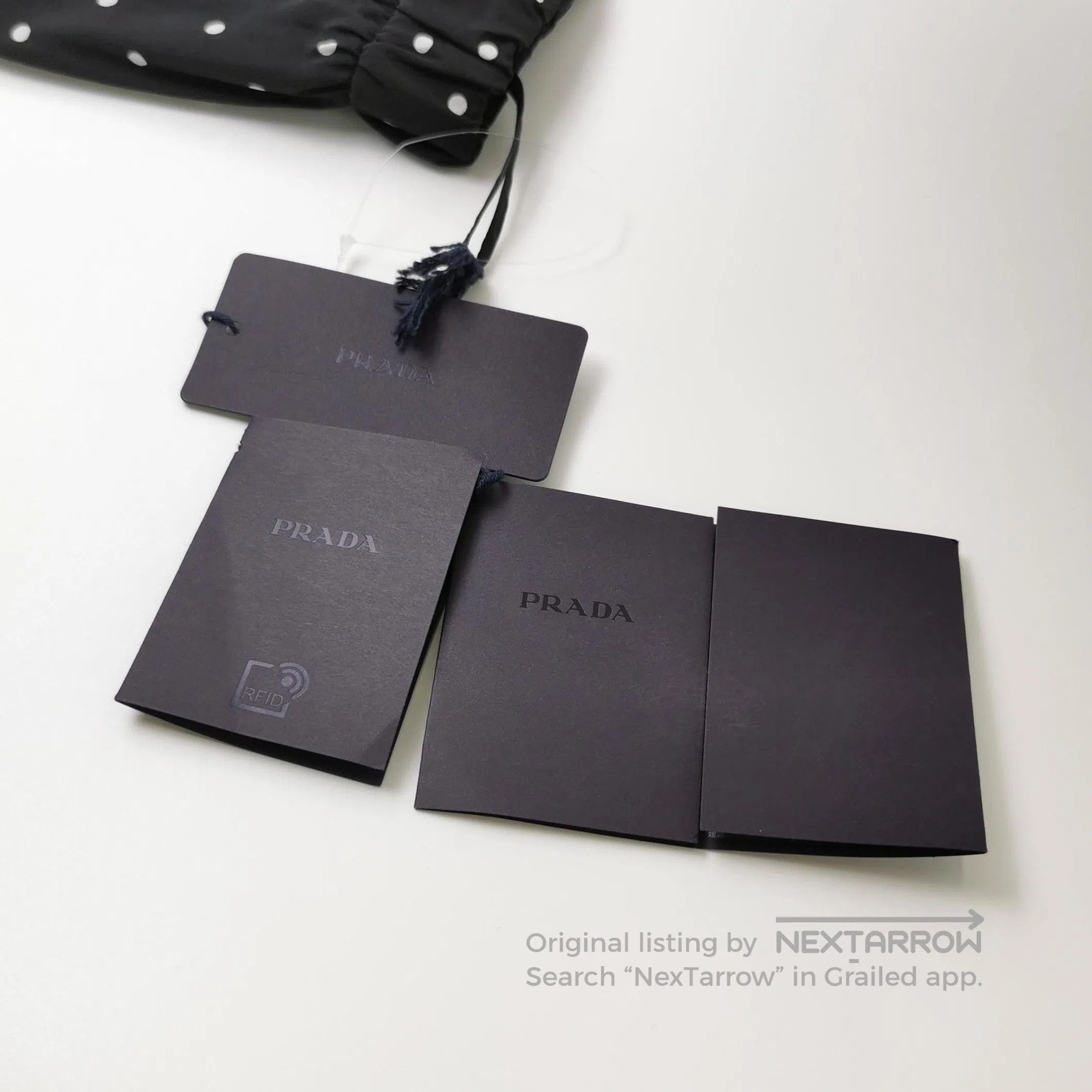 Prada Prada Polka Dot Long Pants in Black . Size 37" - 4 Thumbnail