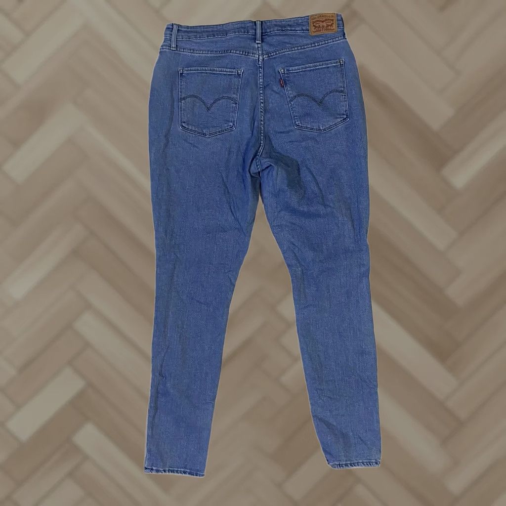 Levi's Levi's 721 High Rise Skinny Jeans Distressed Busted Knee Stretch Denim Blue 33x30 Womens Jeans Skinny Stretch Regular Inseam 30” Size 24" / US 00 / IT 34 - 1 Thumbnail
